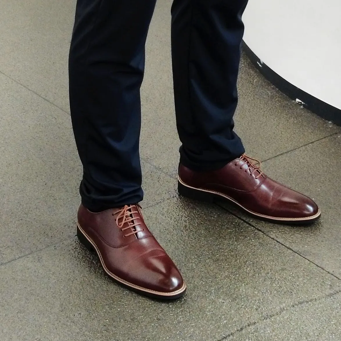 Zapatos de Vestir Hombres Oxford Derby Clásico | Zapatos de Cordones Traje Formal Oficina Boda Comercio Clásico Marrón Negro 40-48