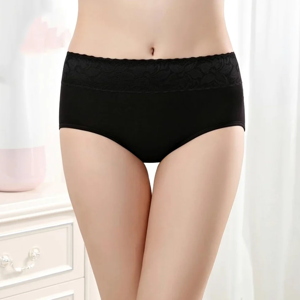 Paquete de 9 Bragas de Algodón Eriod Bragas Menstruales de Estilo Hipster Cómodas Ropa Interior Posparto Absorbentes A Prueba de Fugas Con Flujo Abundante En La Entrepierna Paquete Múltipl