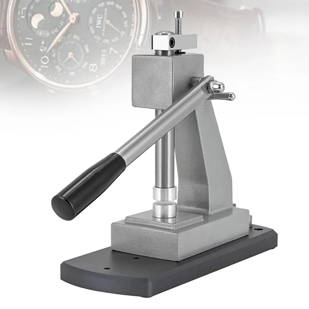 Máquina De Prensado De Relojes, Kit De Herramientas De Ajuste A Presión, con 25 Adaptadores De Ajuste A Presión, Altura Ajustable De 0,79 A 3,54 Pulgadas, para Abrir/Cerrar Tapas Traseras De