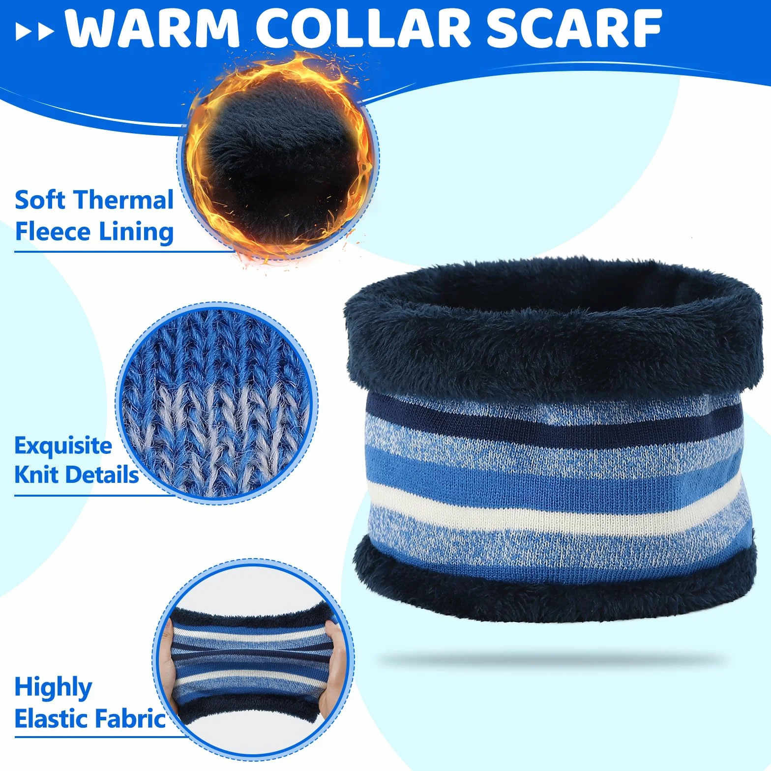 LACOFIA 3 Piezas Conjunto de Gorro Bufanda Guantes Invierno para Niños Beanie Punto con Pompon Sombrero Forro Polar Térmico para Niños 2-7 Años