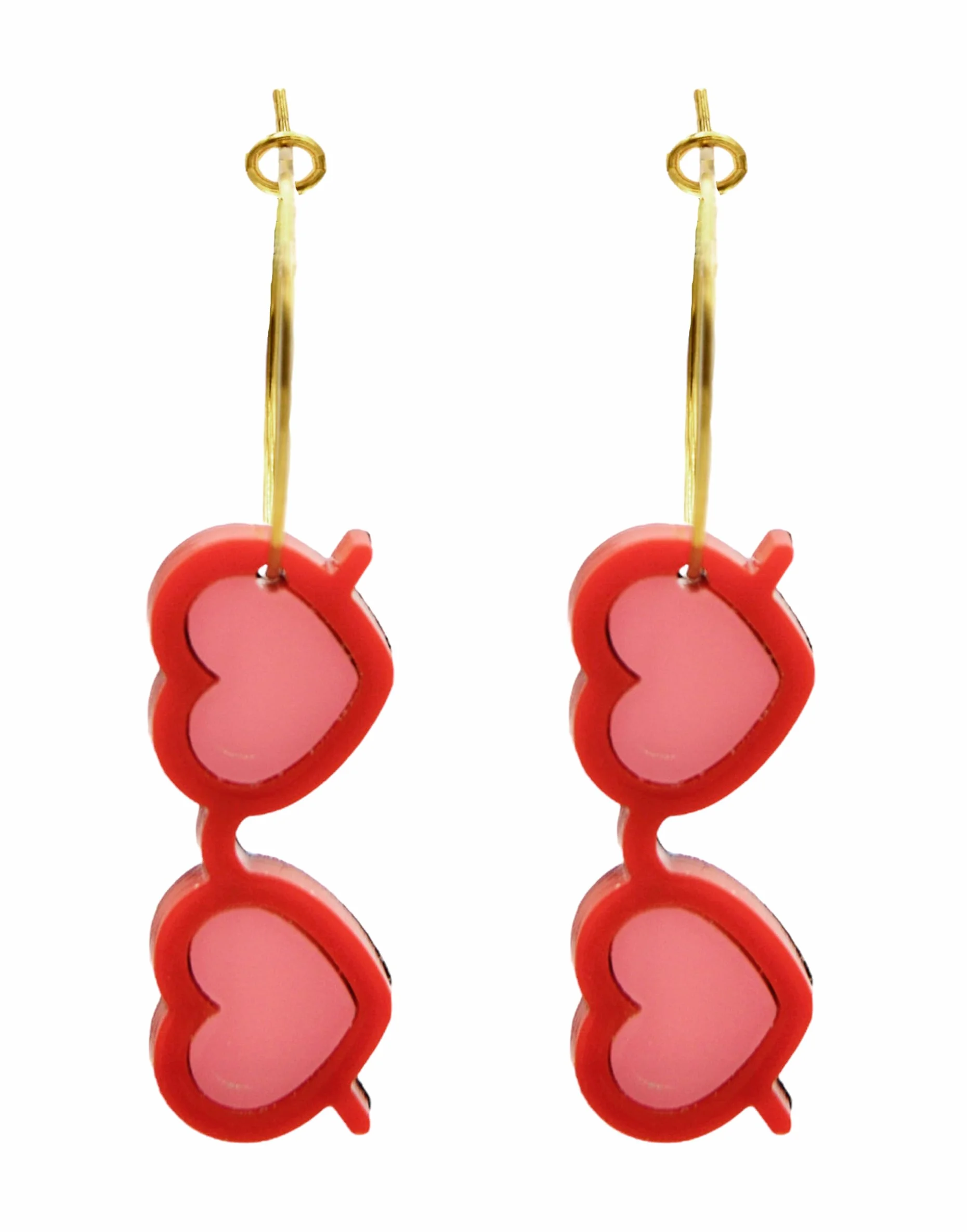 Pendientes Lolita Acero Metacrilato Mujer