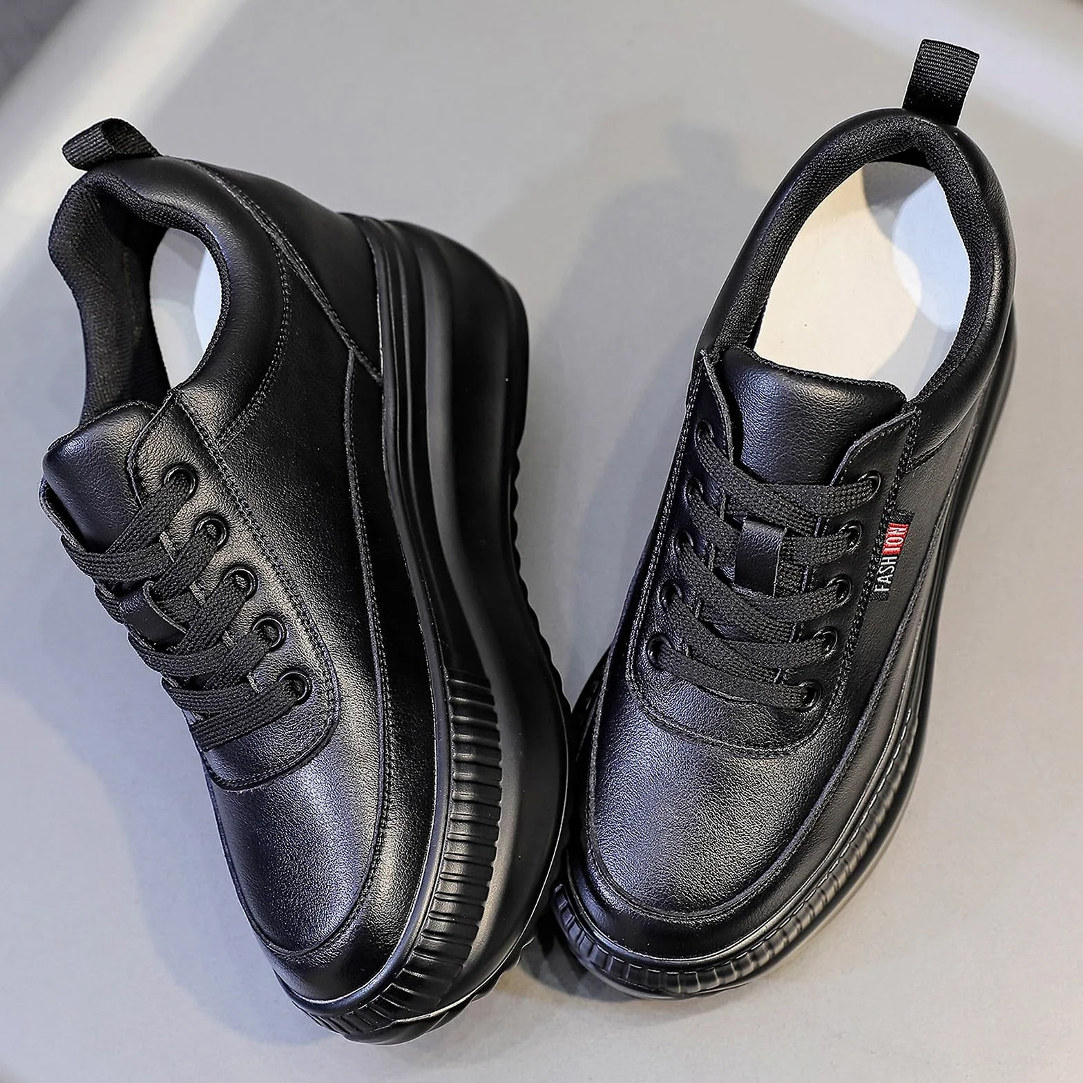 Zapatillas de Cuña Deportivas Mujer Zapatillas de Deporte Moda Plataforma Transpirables Aumento de Estatura Invisible Zapatos Cuña 9CM