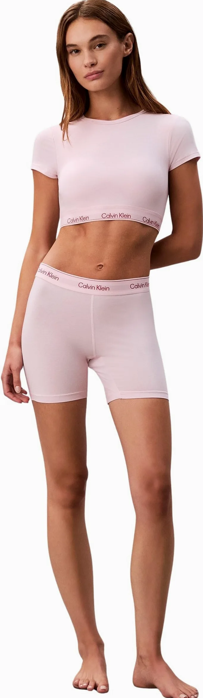 Calvin Klein Sujetador Bralette Mujer Camiseta con Cuello Cerrado
