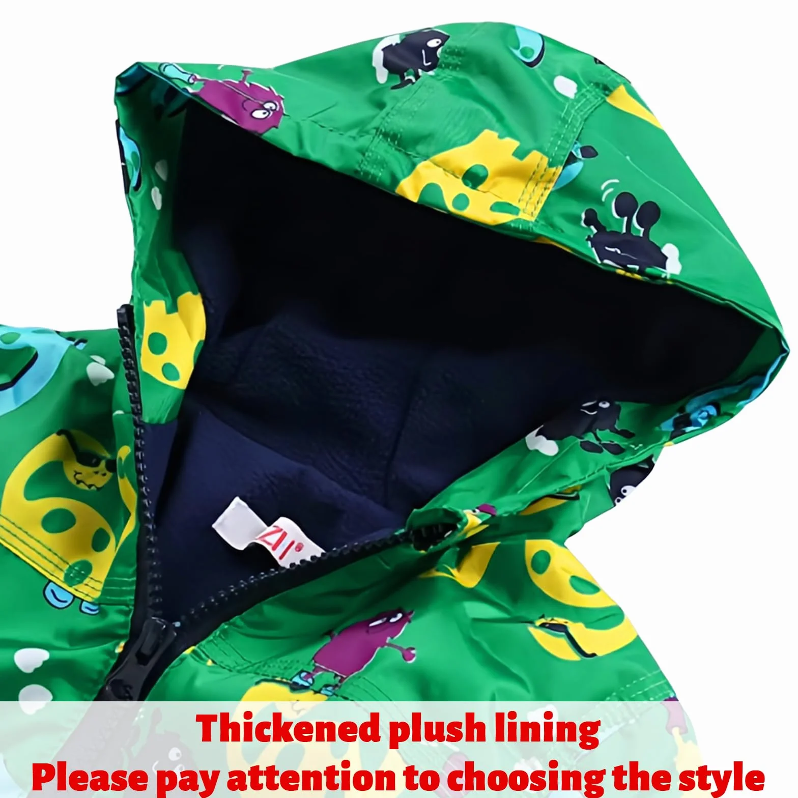 LZH Impermeable Chubasquero para Niño o Niñas, Dinosaurio Capa de Lluvia de Dibujos Animados con Capucha Chaqueta Pantalones Traje
