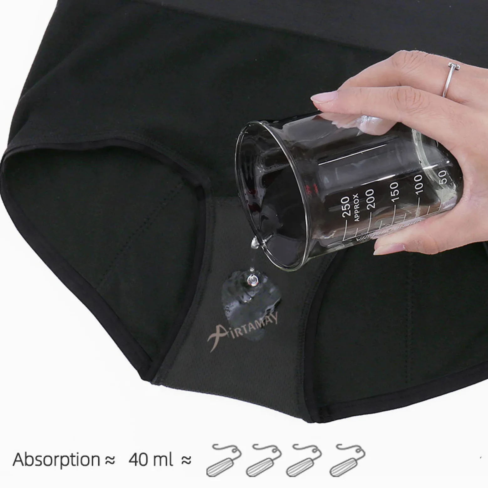 Bragas Mujer 2/4 Uds Pantalones fisiológicos para Mujer Pantalones de tía a Prueba de Fugas para el período Menstrual Calzoncillos Transpirables de Cintura Alta de algodón Puro para Mujer