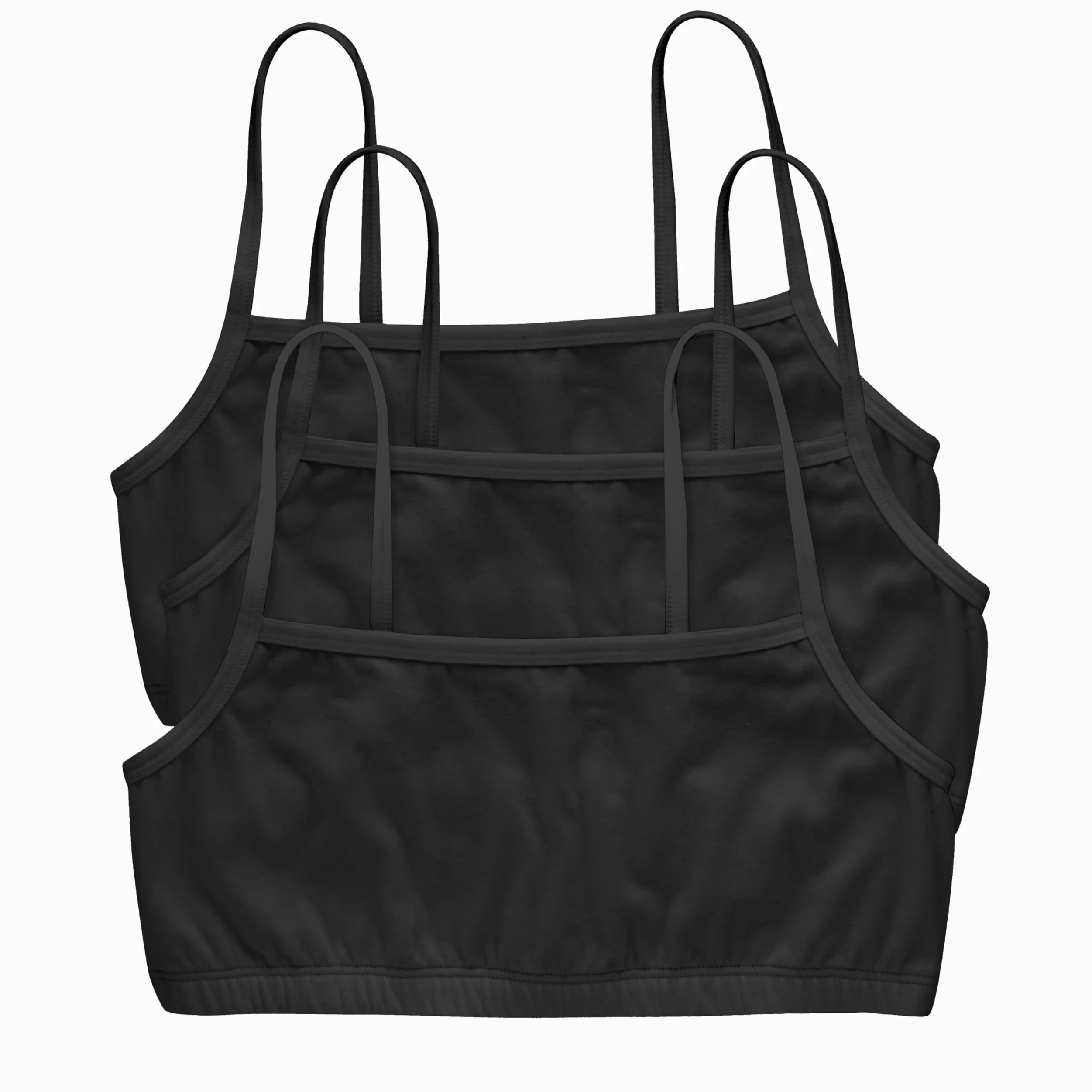 Hanes String Bralette Pack, Low Impact BH, Kühlender Stretch-Baumwoll-Bralette, 3er-Pack Sujetador Mujer (Pack de 3)