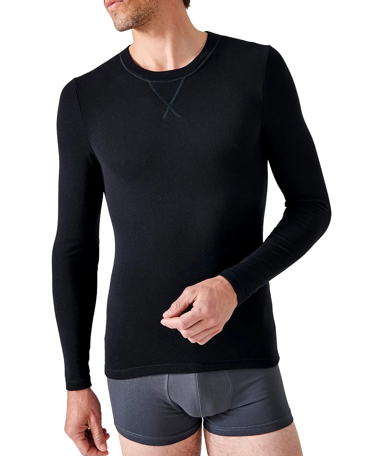 Damart Camiseta de Manga Larga de Thermolactyl Sensitive Hombre