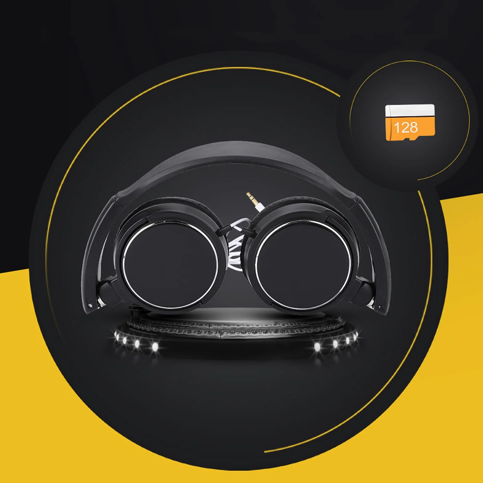 Snufeve6 Auriculares con Cable, Fáciles de Ajustar, Ligeros, Plegables Y Compactos, Auriculares de Alta Fidelidad con Diadema Ajustable para Niños Y Niñas para Disfrutar de Películas o Música.