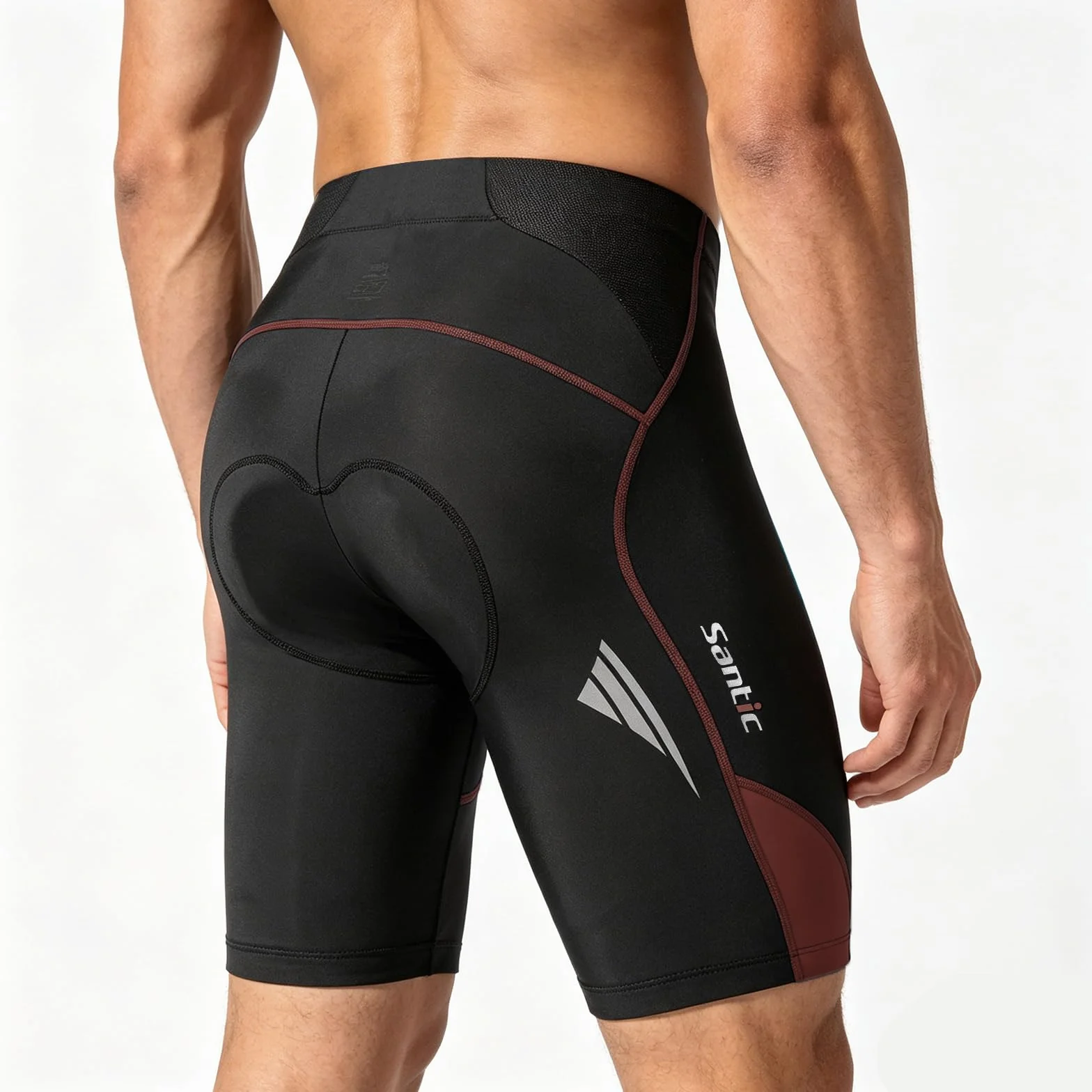 Santic Pantalon Ciclismo Hombre Corto MTB Acolchado