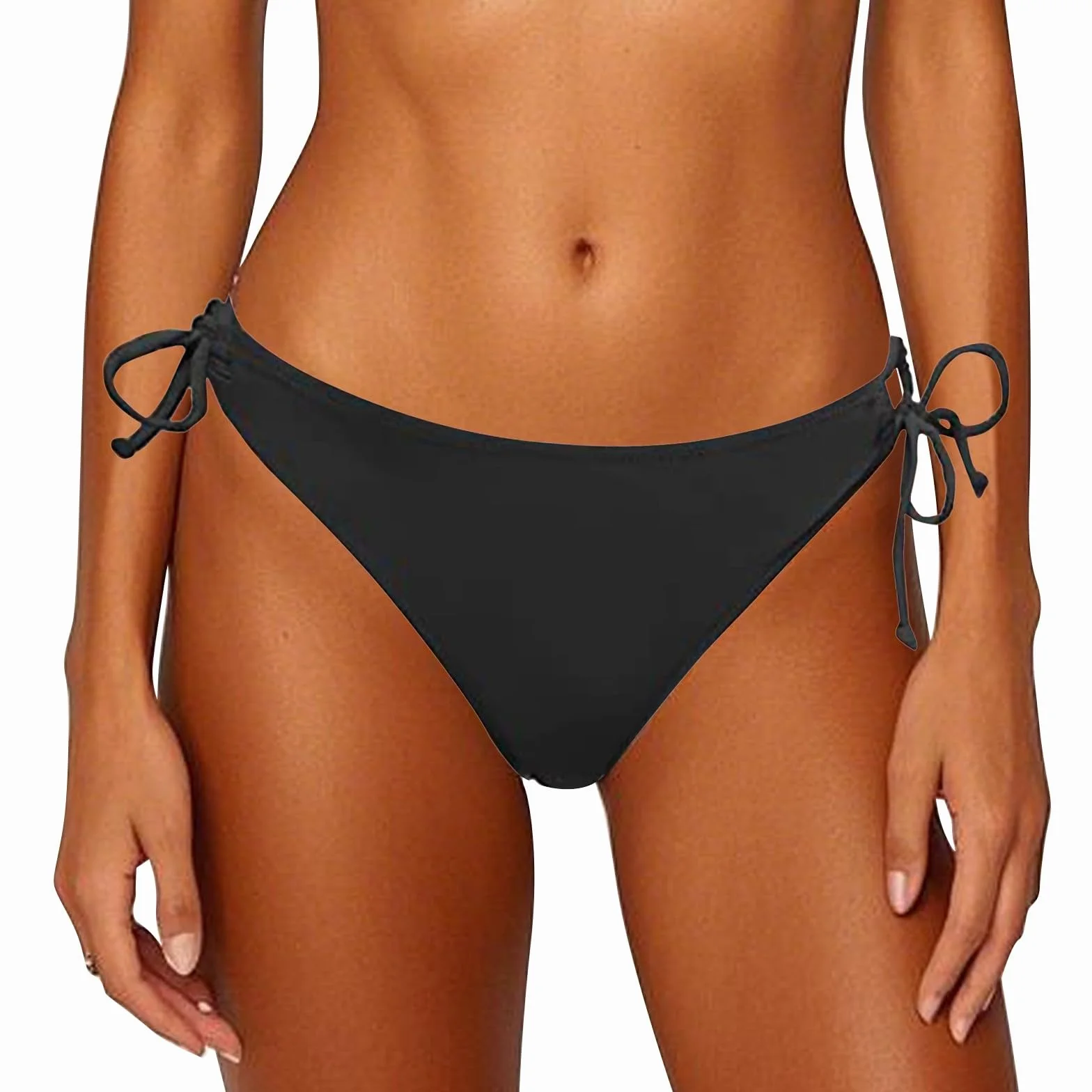 Bikini Menstrual para Niñas Mujer Flujo Moderado Braga de Bikini Braga brasileña Parte de Abajo Anudado en la Cadera Menstrual para Baño a Prueba de Fuga