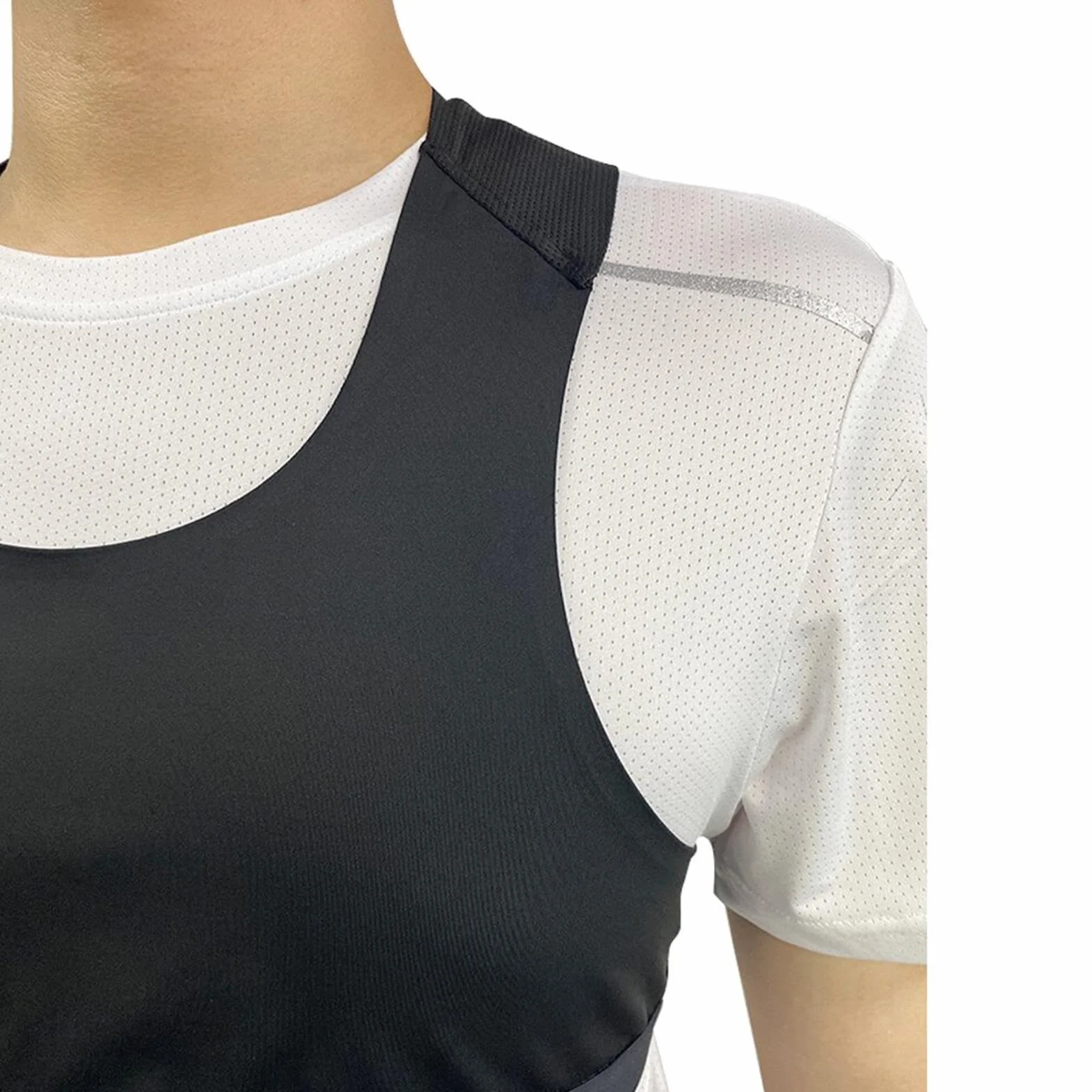 Chaleco de seguimiento de fútbol, material transpirable de poliéster, tamaño S-XXL, 180 g, capa base de compresión portátil, ideal para jugadores profesionales con bolsillo GPS integrado y uso de