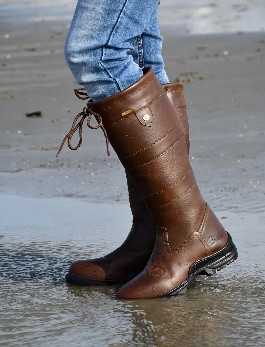 Rhinegold Beaumont - Botas de campo impermeables, ajuste estándar de pantorrilla