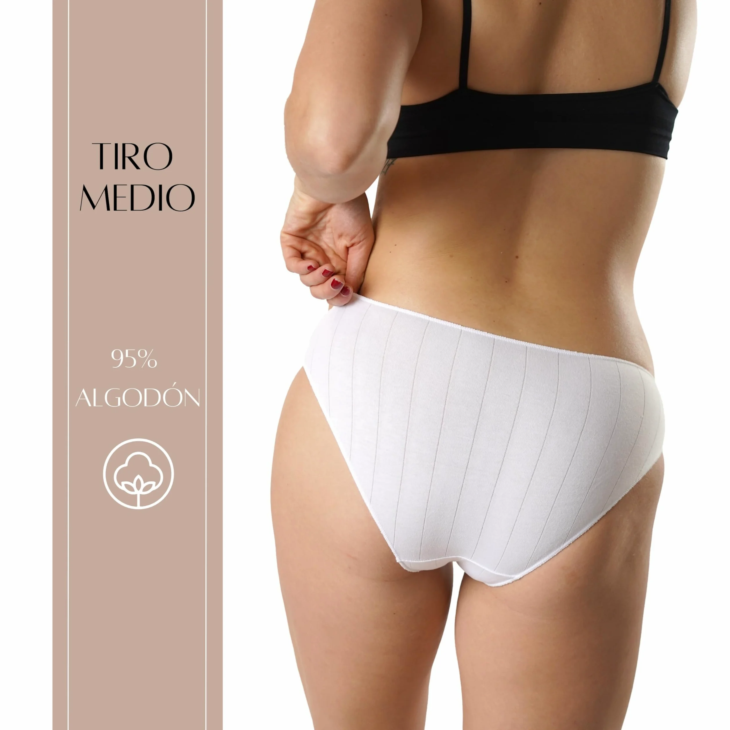 FEVI Pack 12 Braguitas Bikini de Algodón Mujer, Sin Costuras, Ropa Interior Cómoda, Suave y Elástica, Lencería Bragas Bikini Invisible