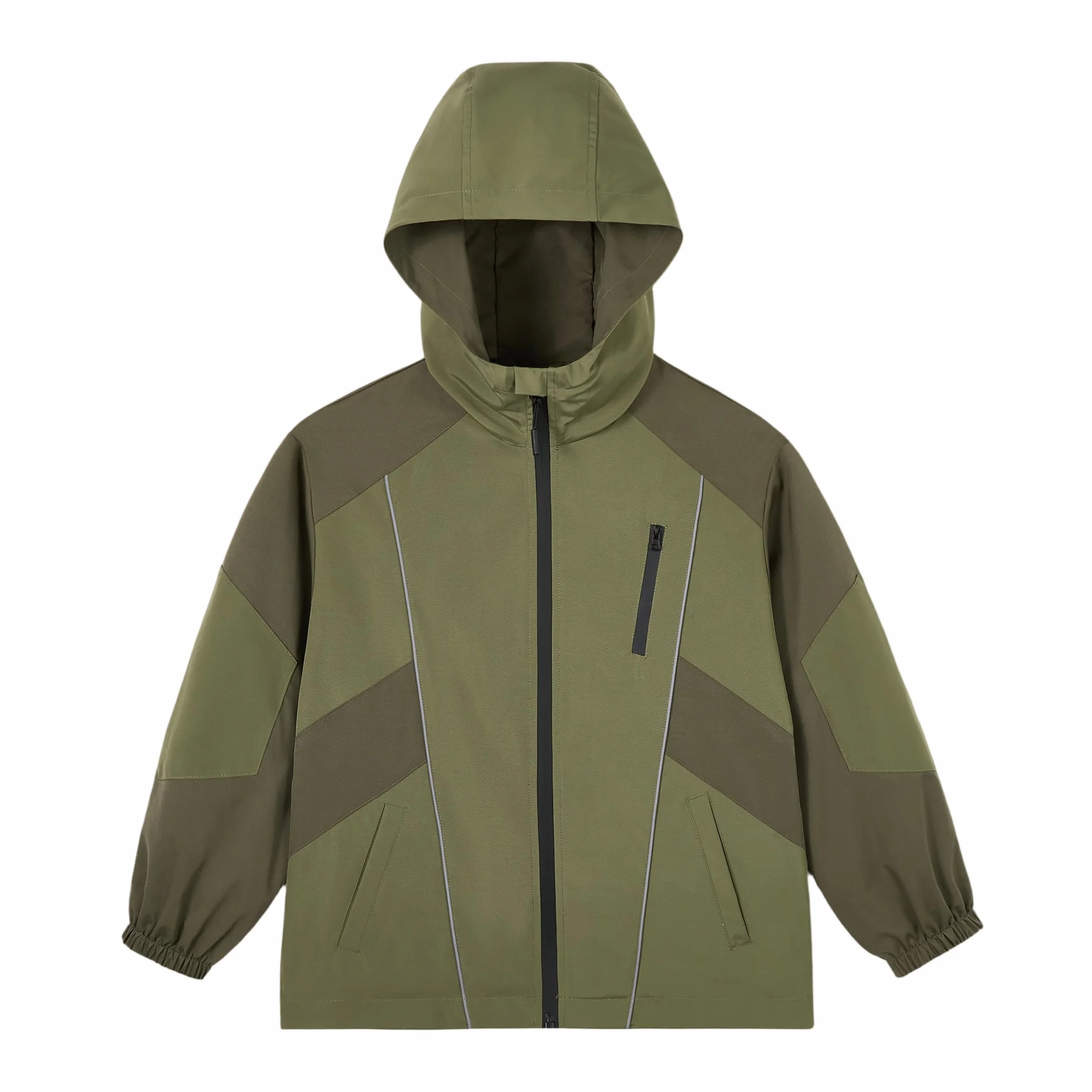 Rolanko Chaqueta Impermeable para Niños Cortavientos Ligero Softshell con Capucha