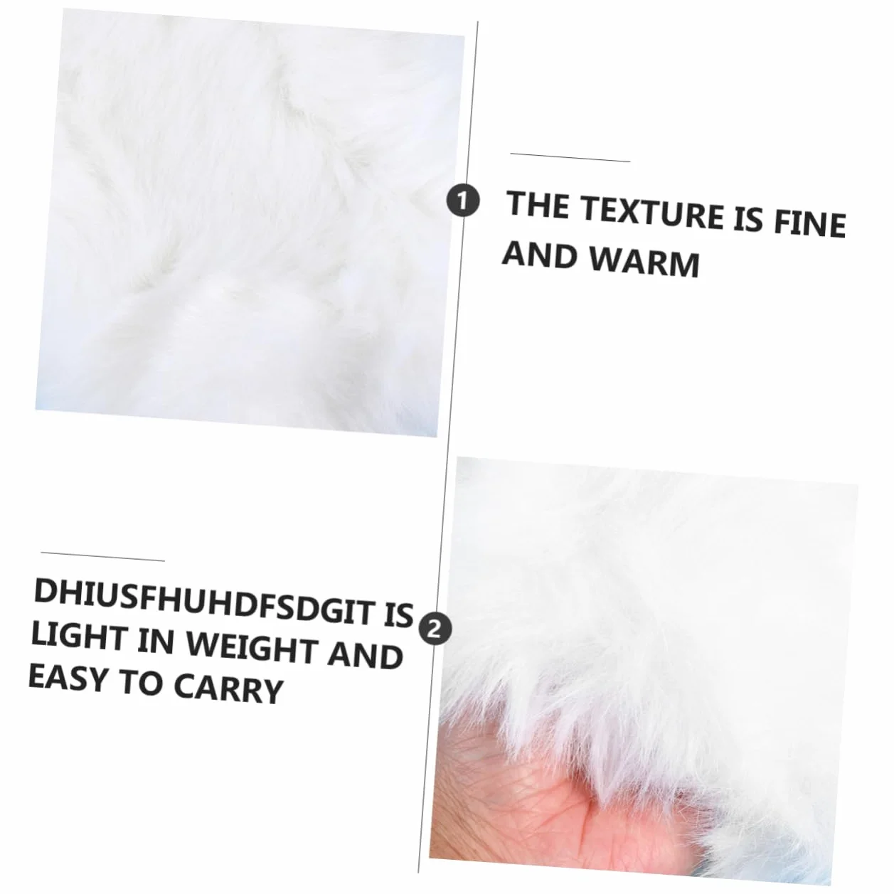 Calentador De Manos De Piel De De Imitación Silenciador De Manos Orejeras Peludas Guantes De Lana Cálidas Manos para Mujer Orejeras Calentadores De Manos Calentador De Manos