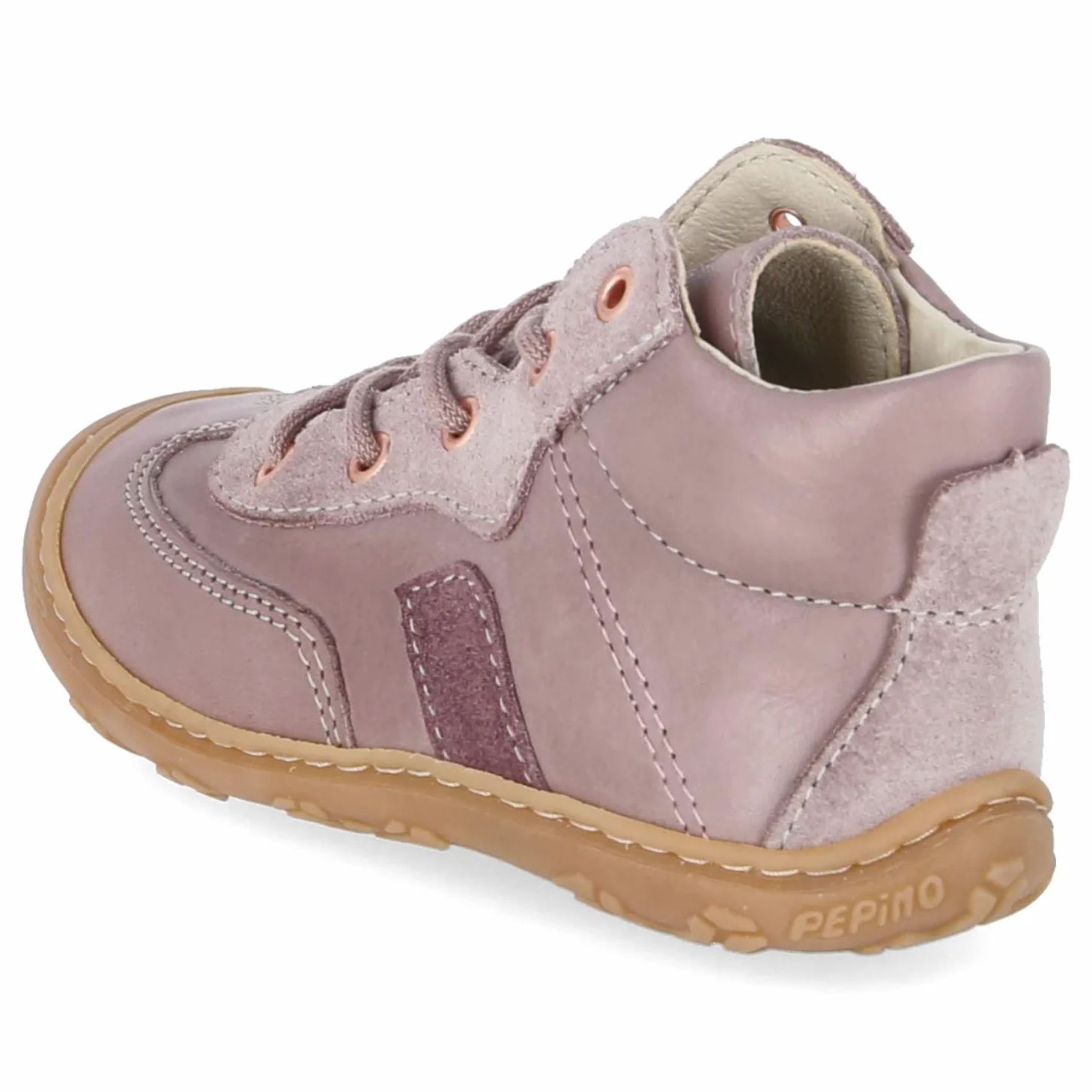 PEPINO 50 1205402/310 - Zapatillas unisex para aprender a andar, piel lisa, color morado, talla 18