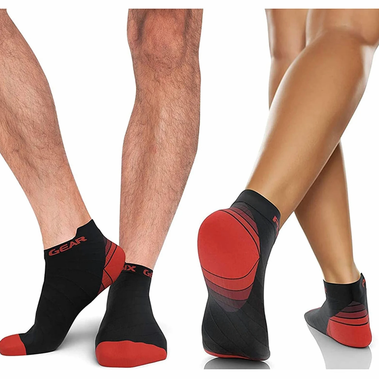 Calcetines de compresión for Mujeres y Hombres Deporte Transpirable Atlético Atlético Corte bajo Tobillo Sock Best for Fitness Running Cycling Travel Basketball Socks