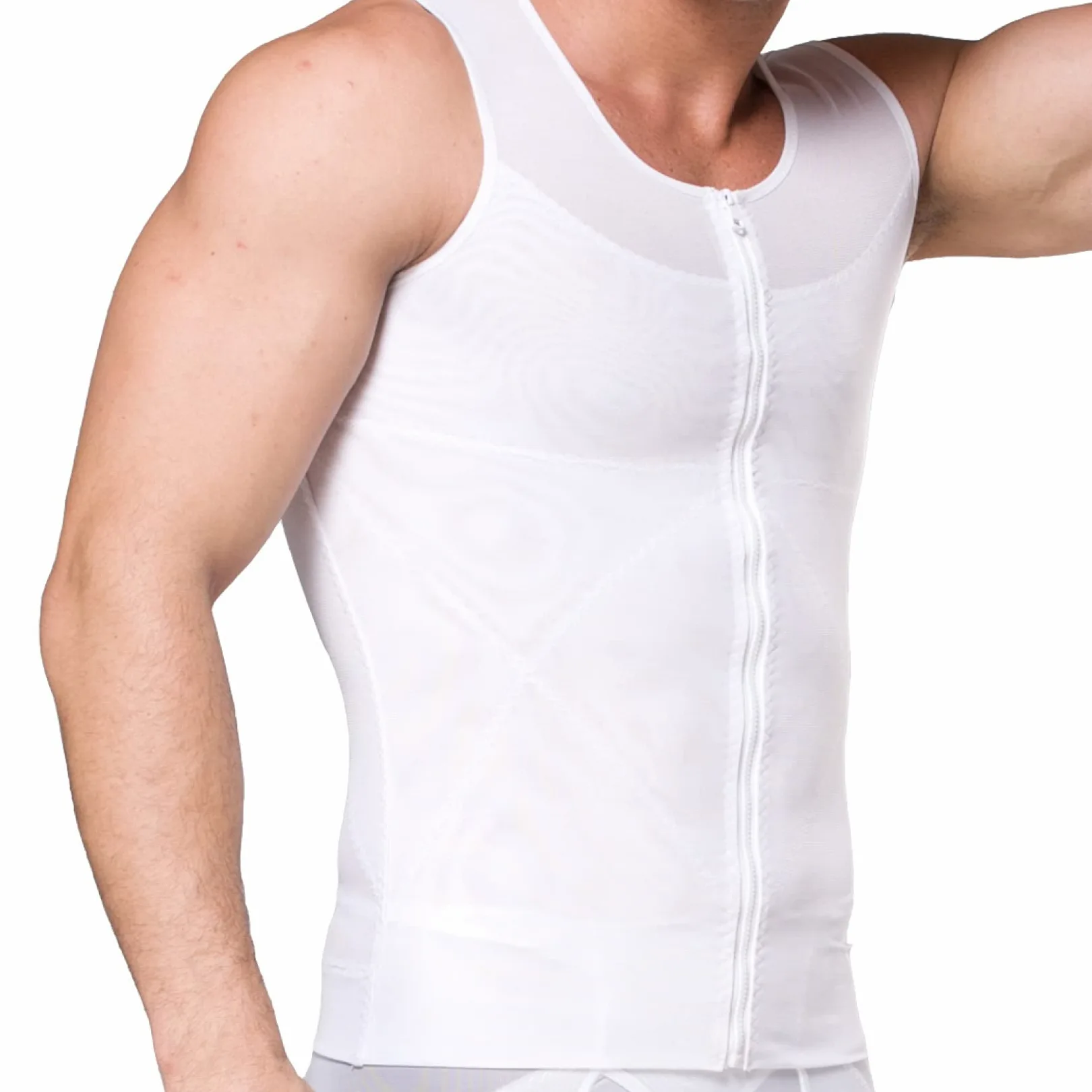 TTDGYYXW Camisa de compresión Moldeadora para Hombres, Reductor de Cintura, Chaleco Ajustado con Control de Barriga para Adelgazar el Cuerpo