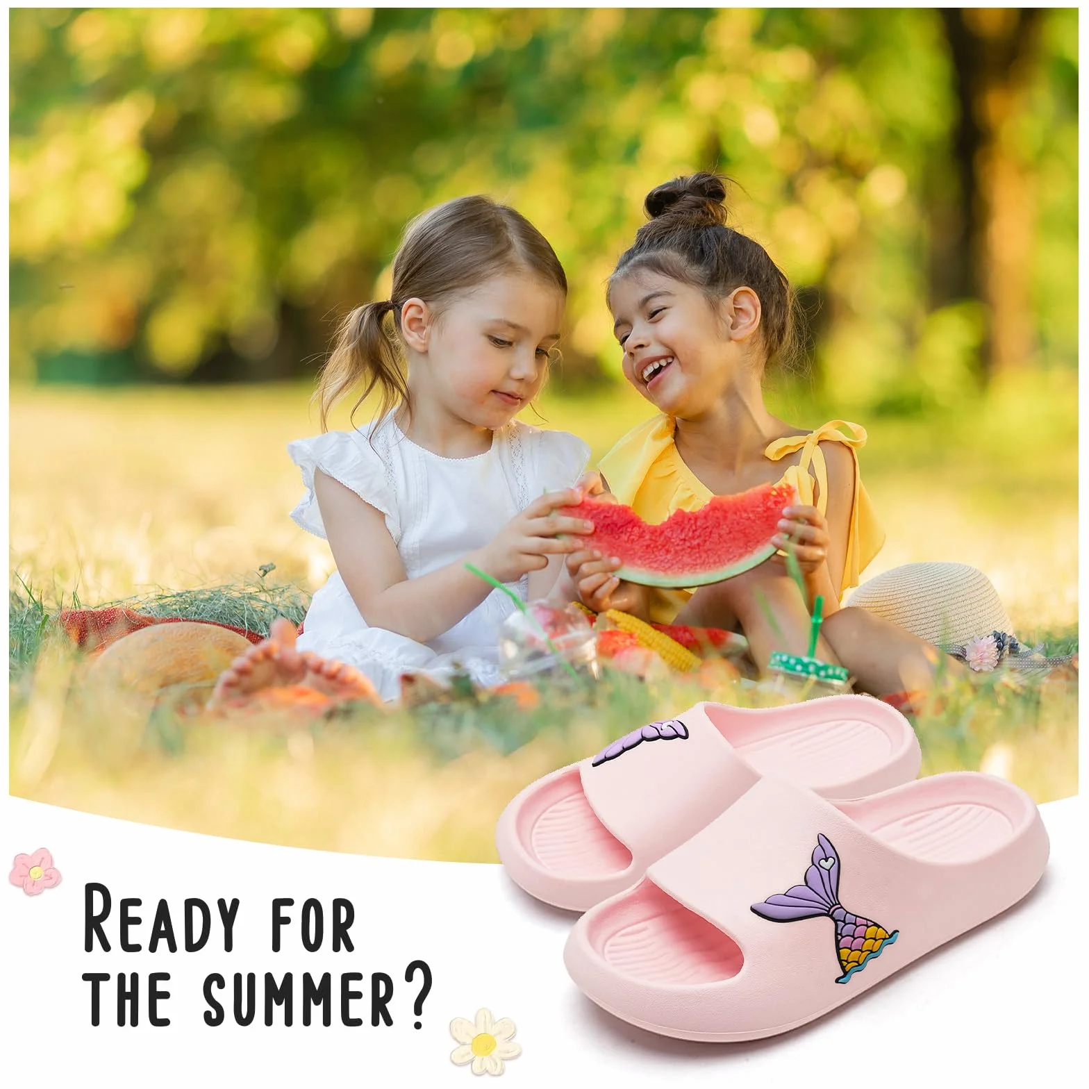 WateLves Chanclas Niña Niño Playa Piscina Pantuflas Antideslizante Sandalias