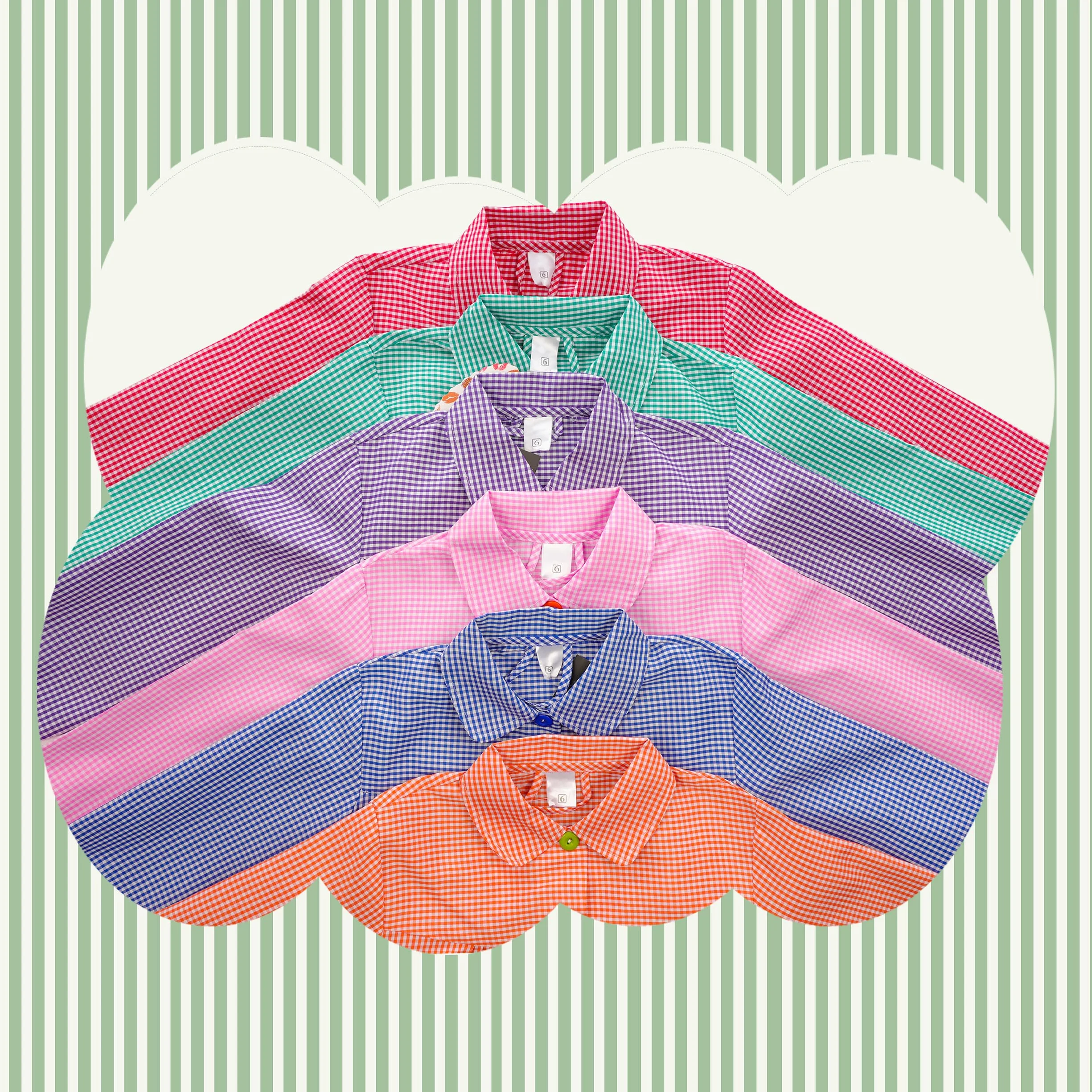 H HANSEL HOME Bata Escolar Infantil con Botones y Cuello para Guarderia y Colegio