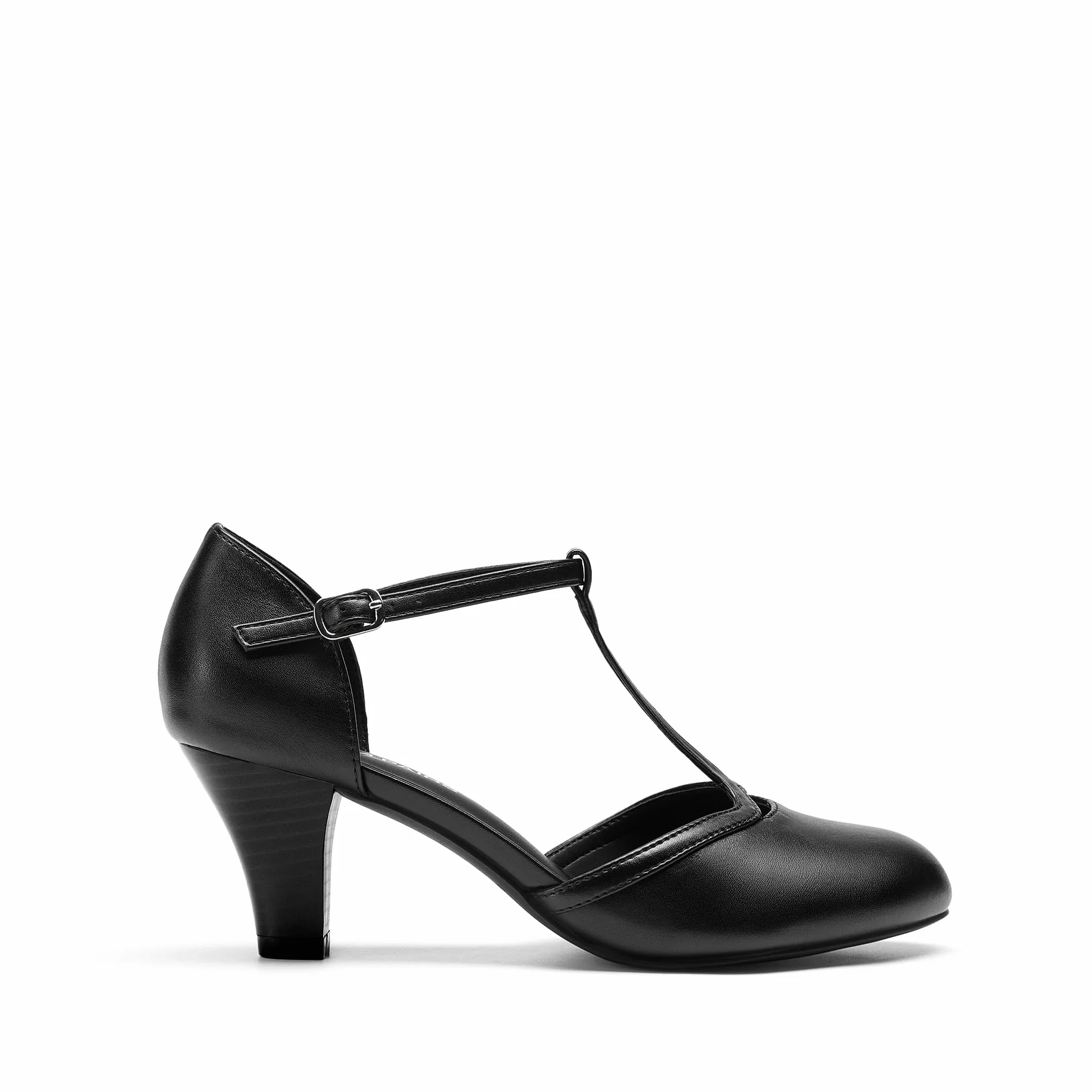DREAM PAIRS Zapatos de Tacón Mujer Comodos Vestir con Correa en el Tobillo