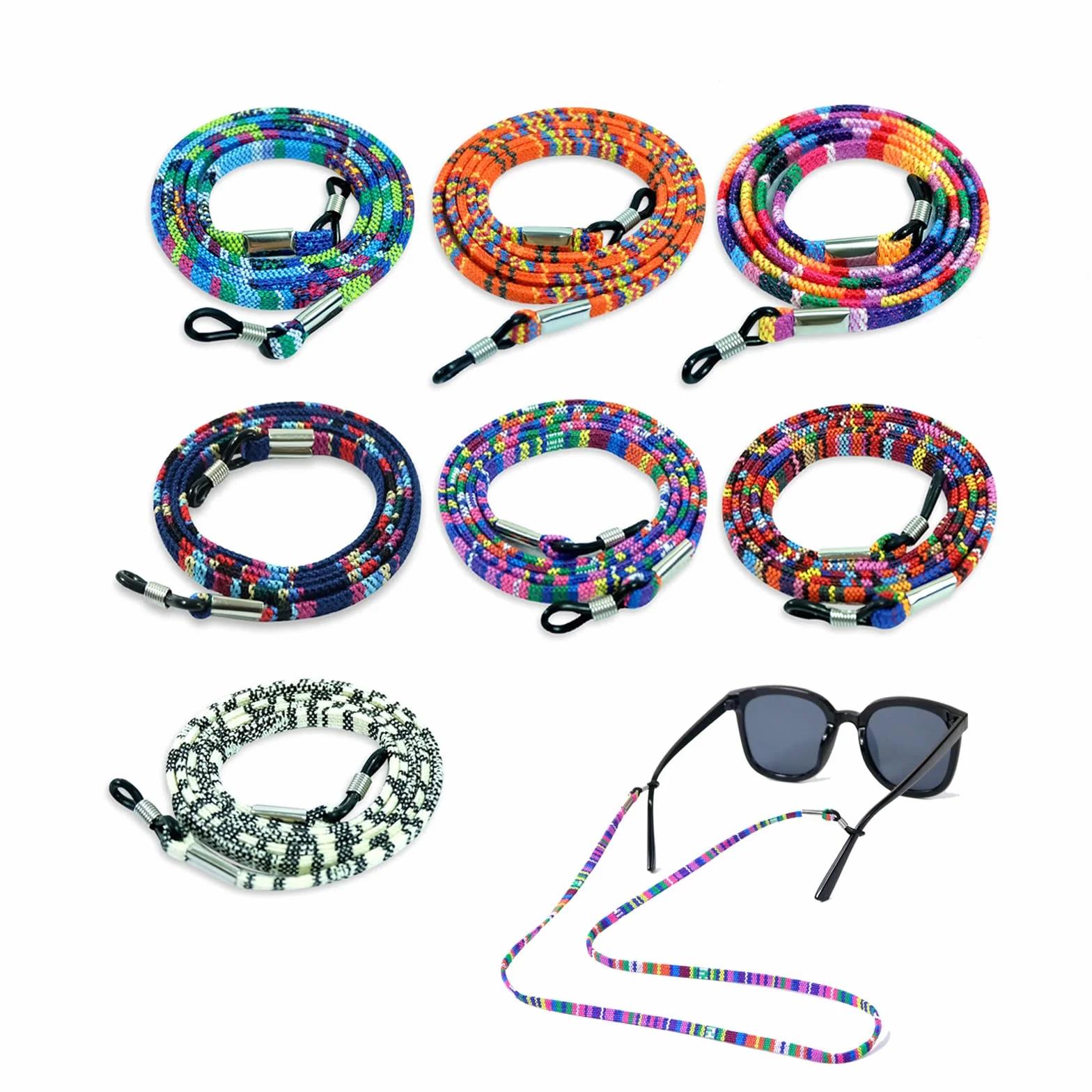 Cordones para Gafas Antideslizantes Ajustables Hombre Mujer Niño