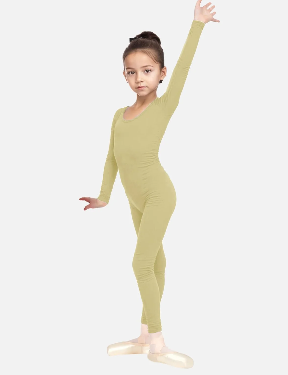Wildarms Body de manga larga para niñas leotardo completo ballet gimnasia