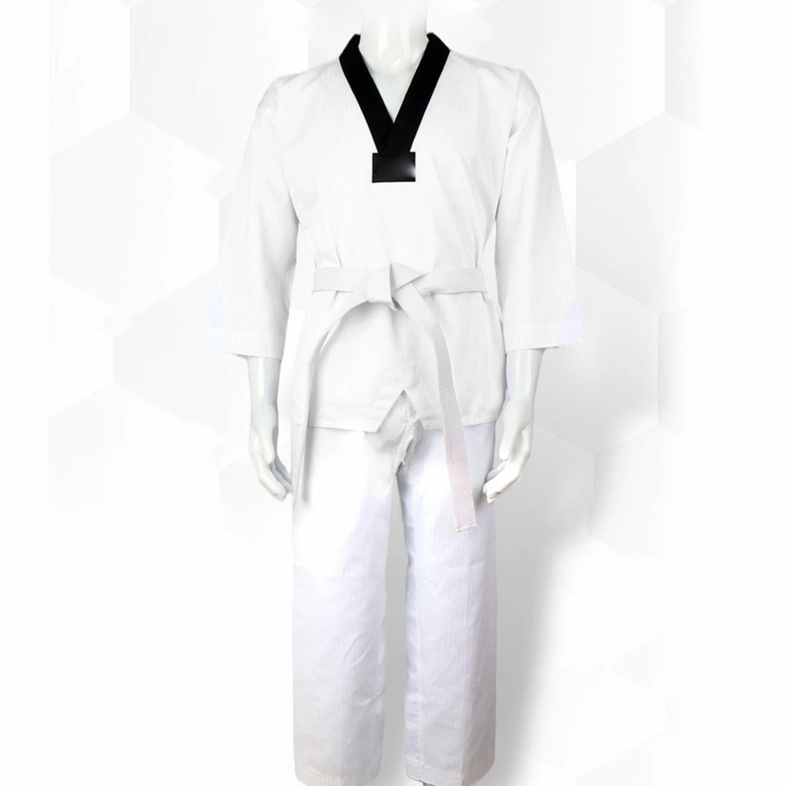 LJCM Traje de Taekwondo para Niños, Uniforme de Entrenamiento de Poliéster y Algodón