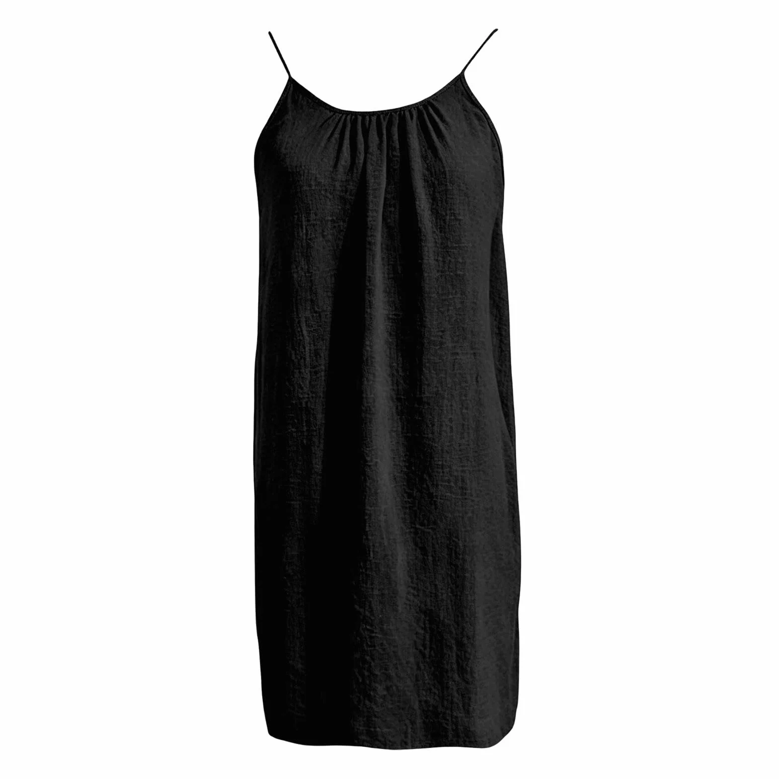 Vestido Playa Plisado Maxivestido Bohemio Mujer Espalda Descubierta Tirantes Delgados Monocolor Elegante