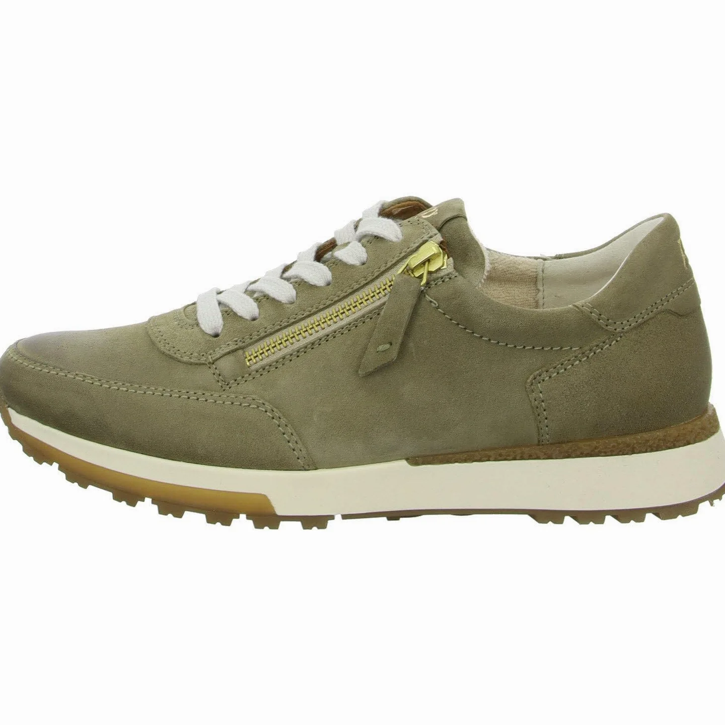 Paul Green Zapatilla 5310-097 Gris Piel Verde Mujer