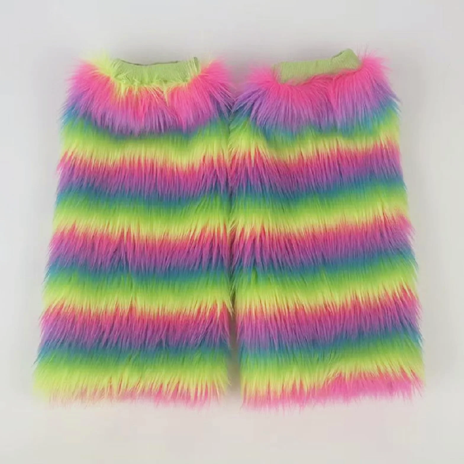 10 pares de puños de piel artificial para botas, tobilleras, calentadores de piernas para mujer, calcetines térmicos de invierno