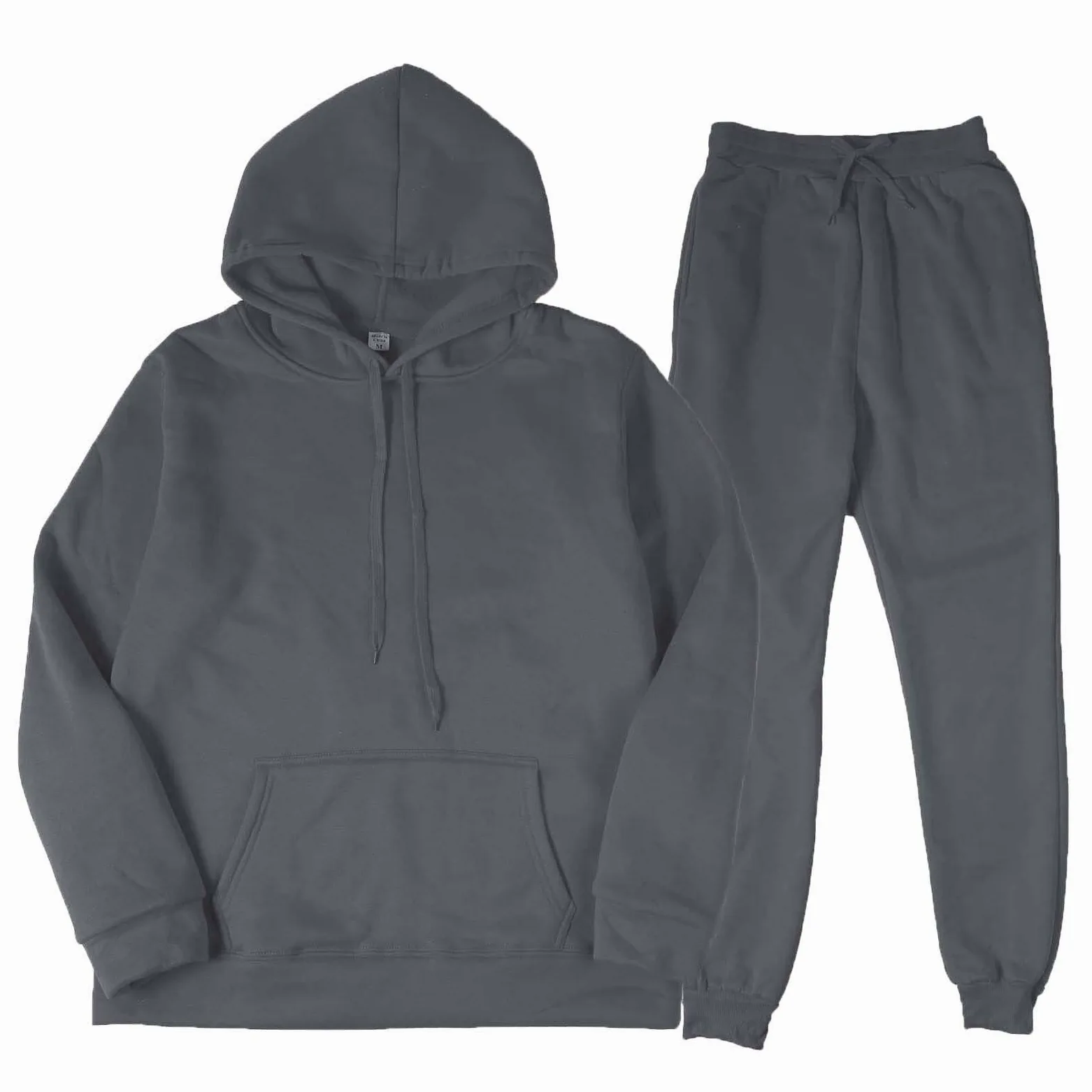 Conjunto de chándal para hombre con capucha, pantalones de correr | Chándal Hombre Conjunto con Capucha Top de Manga Larga y Pantalones de Correr con Cintura Elastica Running