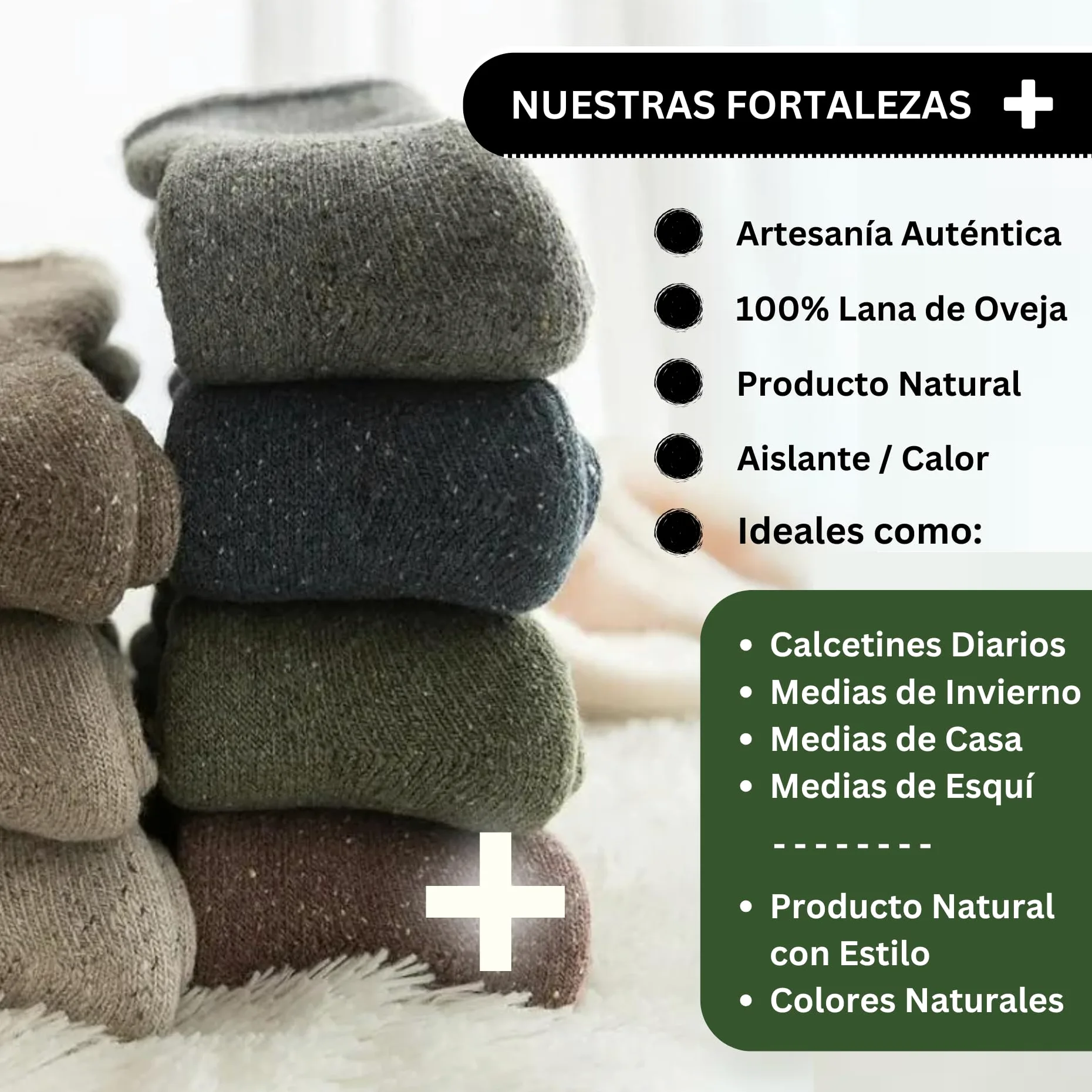 Calcetines suaves de lana (100% lana de oveja genuina) I Calcetines cálidos térmicos calcetines cálidos calcetines coloridos cómodos calcetines de hombre calcetines largos medias de mujer