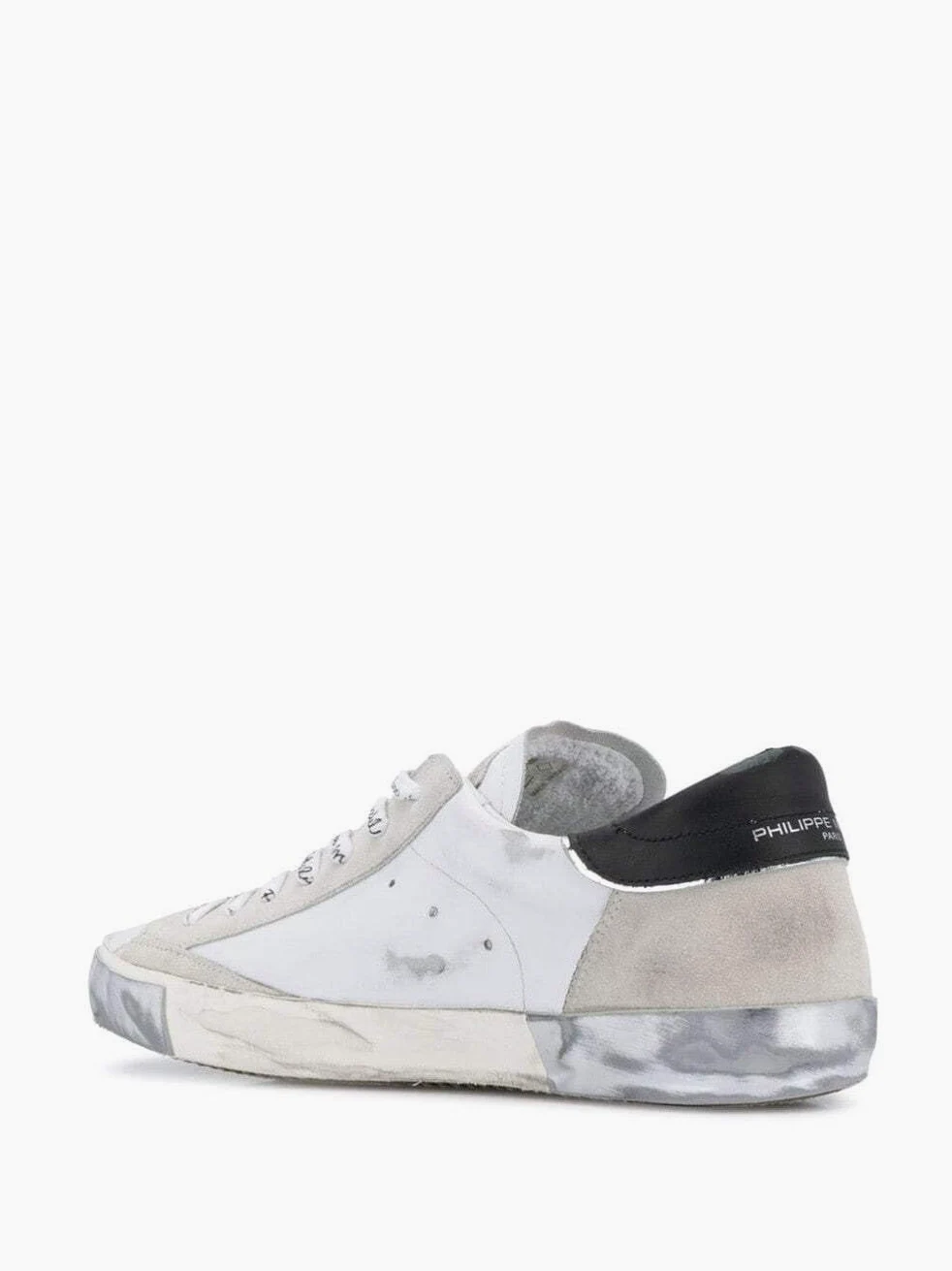 Philippe Model Hombre Prsx Zapatillas Blanc - Argent