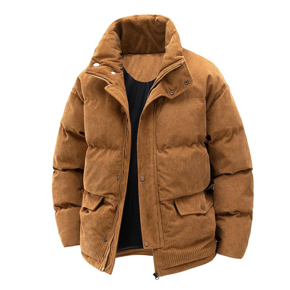 Genérico Chaqueta Hombre Invierno,Holgado y Cómodo de Pluma Ultra Ligero Plumiferos CáLido Capucha Acolchado Cazadora Bomber Ligera Invierno cremallera Casual outwear