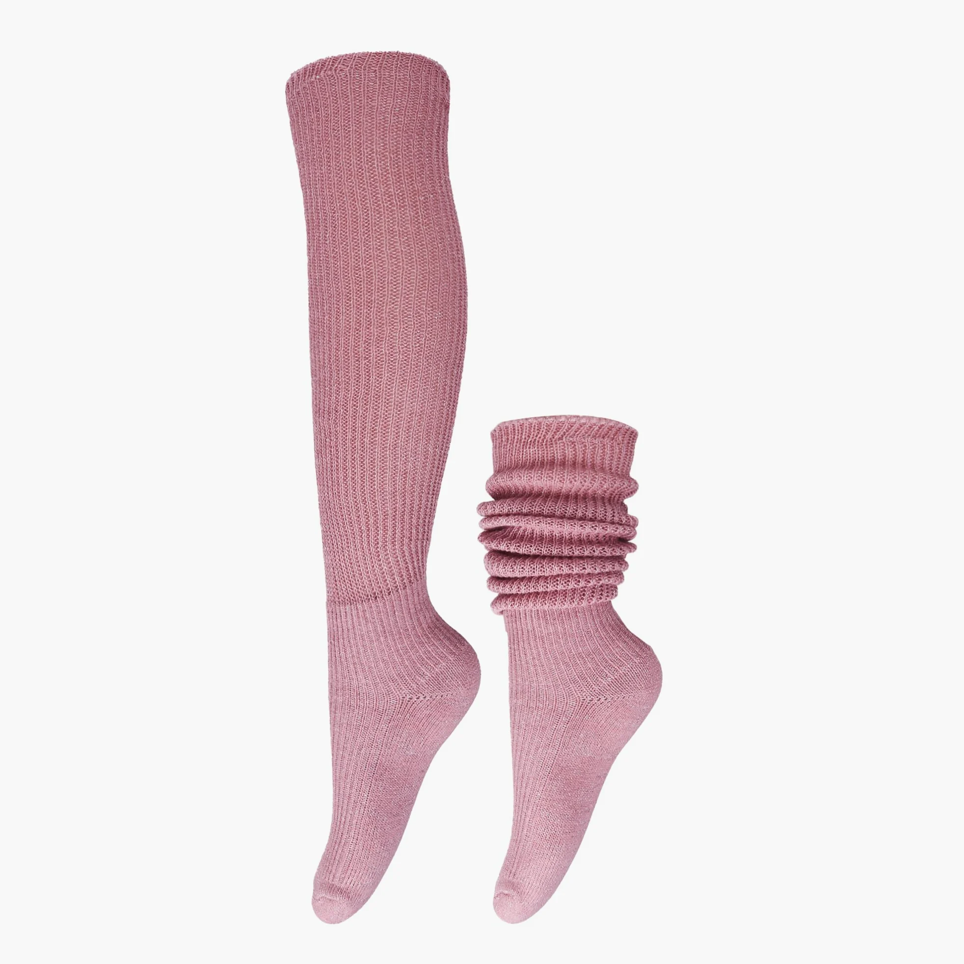 Benefeet Sox Calcetines holgados con purpurina para mujer y niña, bonitos calcetines hasta la rodilla, calcetines largos apilados