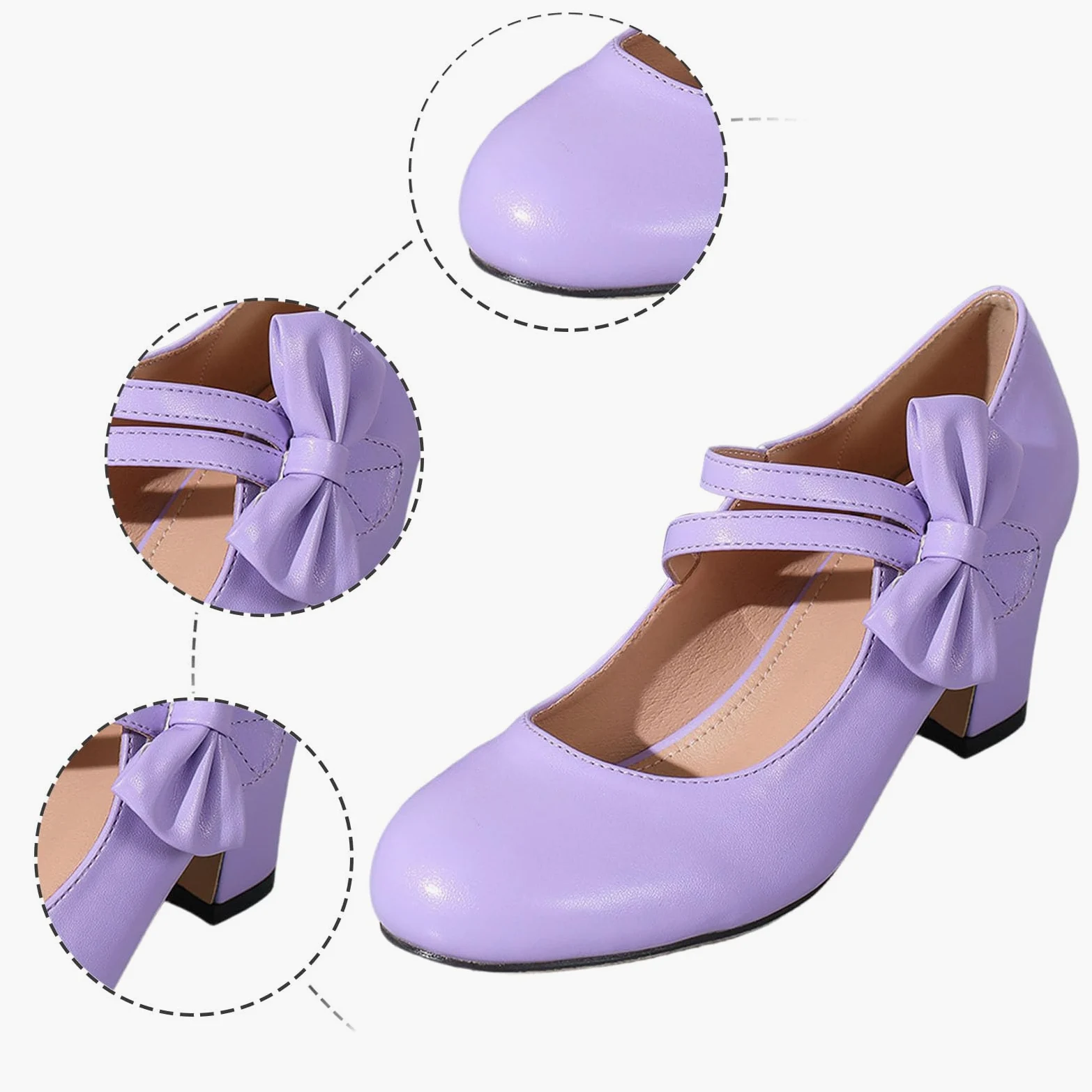 Zapatos de baile tradicionales para mujer con tacón de bloque gruesos para novia, bailarina, zapatos elegantes con hebilla de 65 cm, versátil, moda casual para vaqueros, faldas, suela antideslizante
