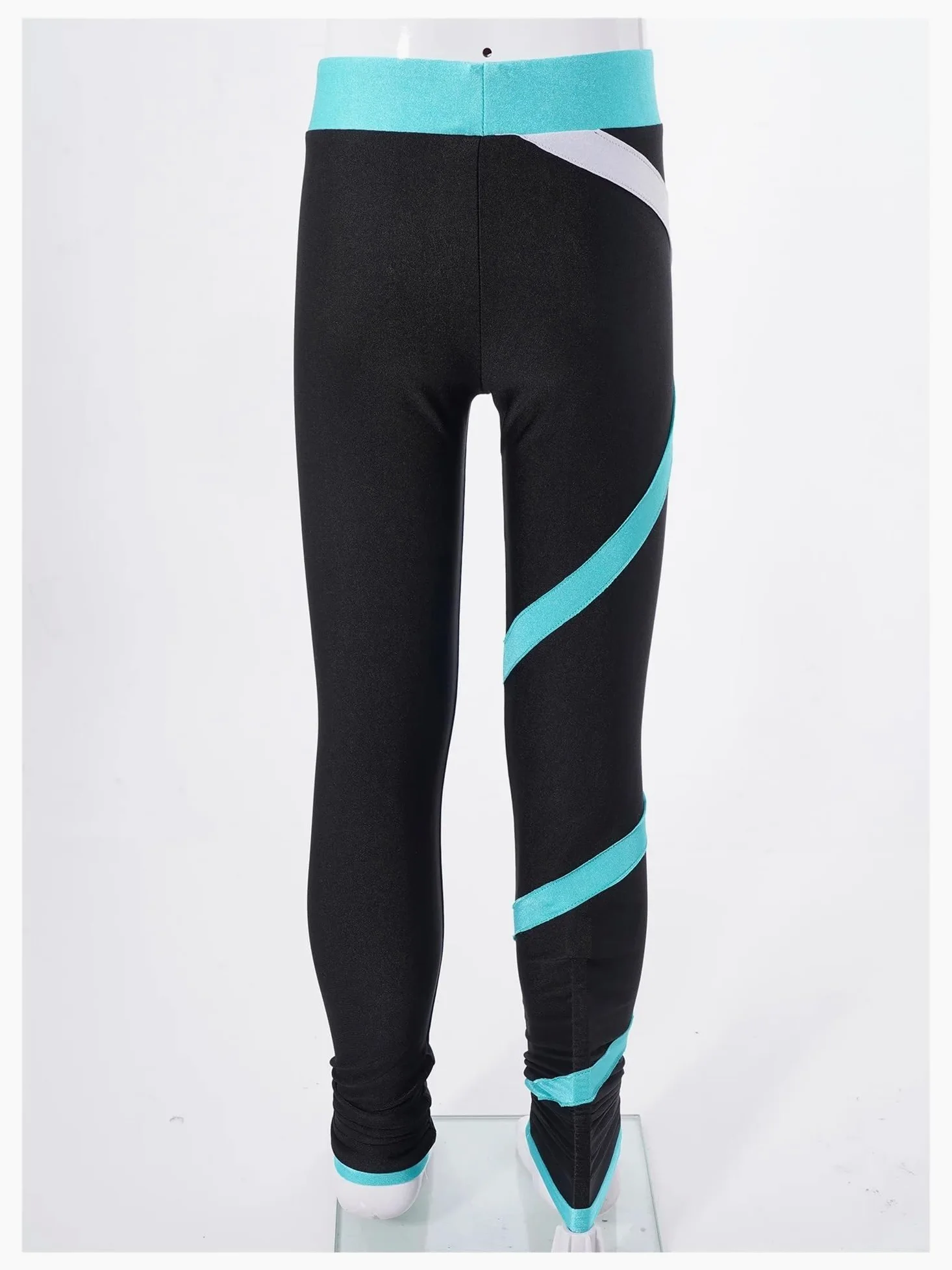 Maillot Gimnasia Mono de Gimnasia for niñas, Manga Larga, Brillantes Diamantes de imitación, Mallas de Ballet y Gimnasia con Leggings for Yoga, Patinaje Maillot De Danza Gimnasia(14)