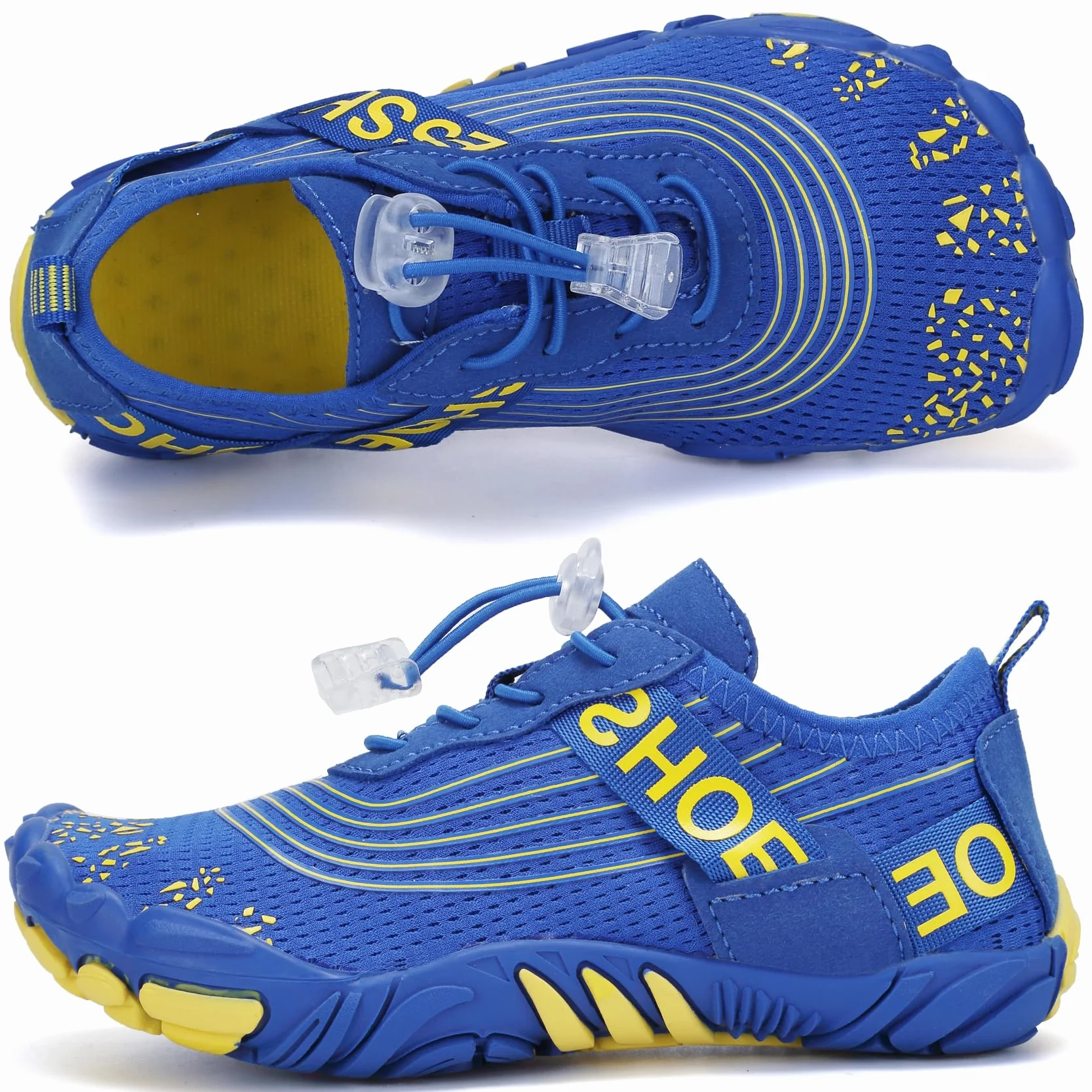 DimaiGlobal Calzado Descalzos Niñas Niños Zapatillas de Trail Running Barefoot Secado Rápido Zapatos de Agua Transpirable Antideslizante para Playa 36EU Azul