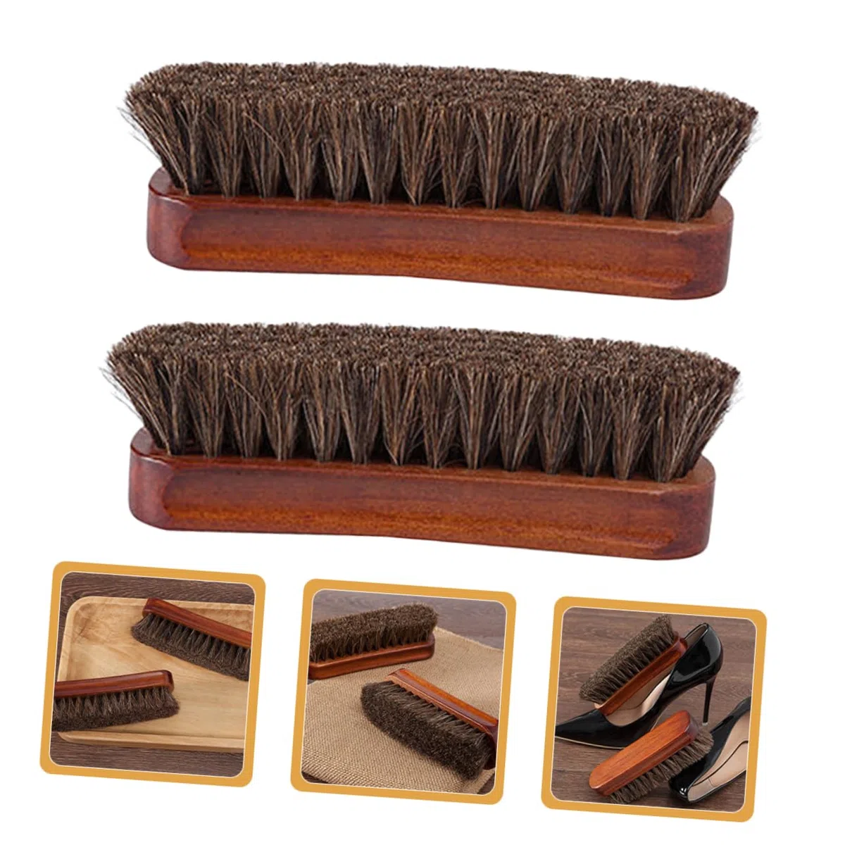 FRCOLOR 5 Series Kit Para Lustrar Zapatos Cepillo Para Zapatos Limpiador De Caballos Cepillo Para Limpiar El Pelo Kit Para Limpiar Zapatos De Cuero Kit Para El Cuidado De 2 piezas x 5