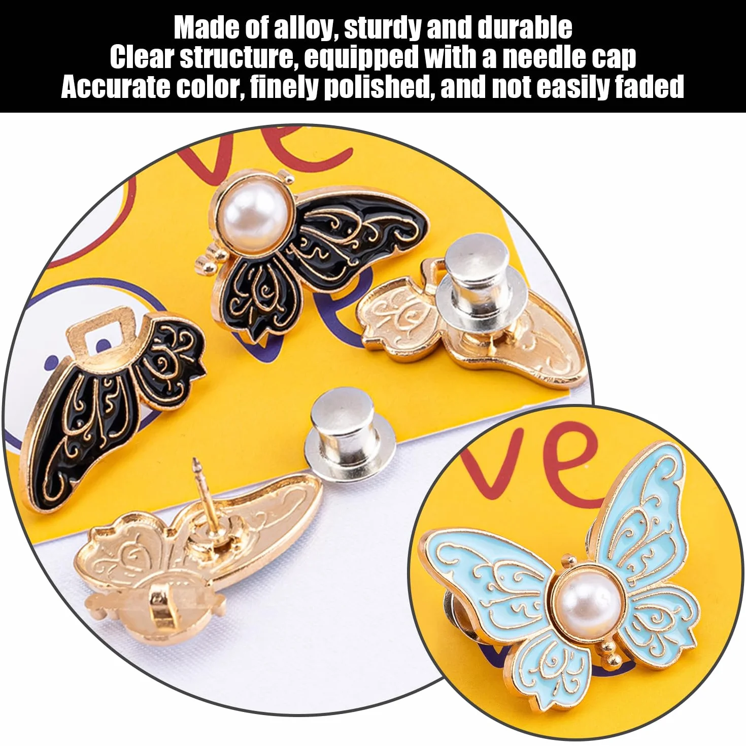 8 Pares De Hebillas De Cintura En Forma De Mariposa, Accesorios De Ajuste De La Ropa, Decoración del Cinturón De Vestir, Piezas A Juego para El Uso Diario De Las Mujeres.