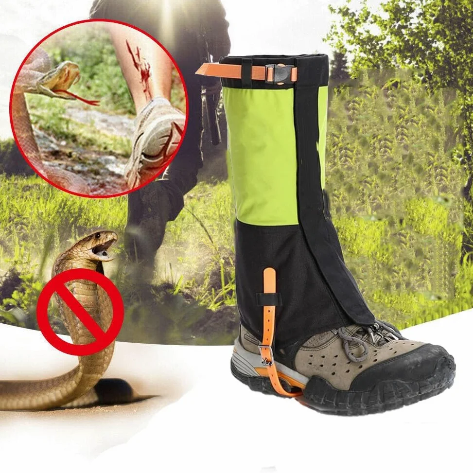 Polainas for piernas, polainas for exteriores, polainas for escalada en senderismo en la nieve, polainas impermeables de tamaño ajustable, adecuadas for hombres y mujeres (1 par)
