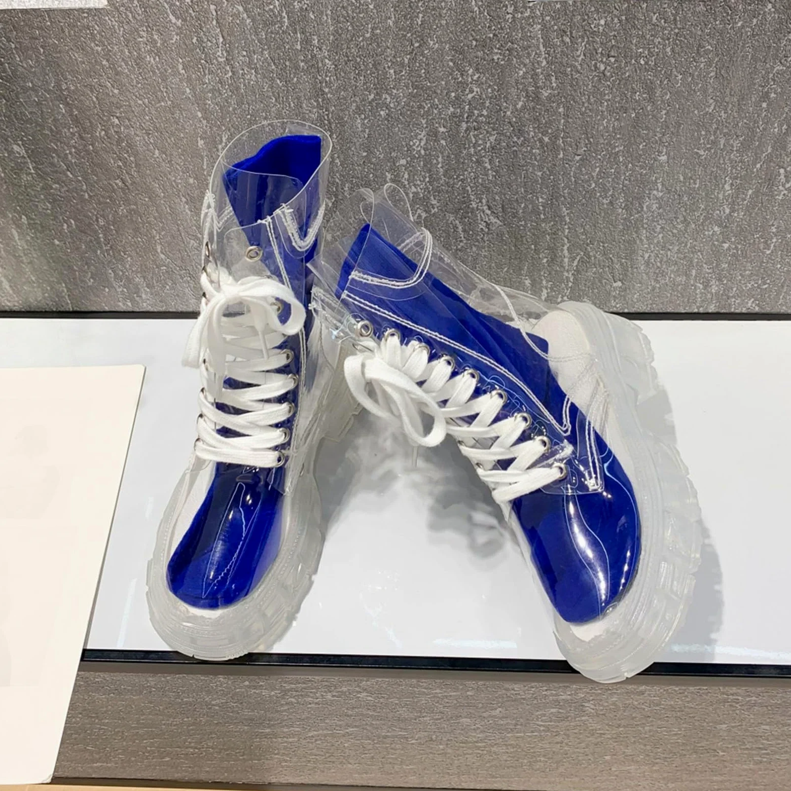 Genérico Botas de Mujer con Cordones Plataforma Botas Puntera Redonda Elegantes Zapatos Cómodos Ligeros Caminar Bota Informales Antideslizantes Botin para Otoño Invierno Trabajo Paseo y Uso Diario