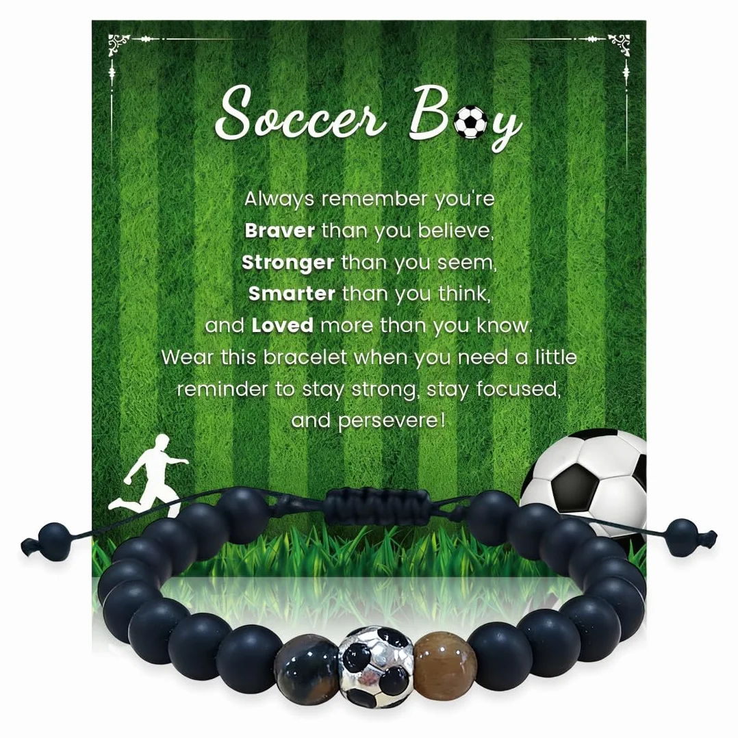 Futbol Pulsera de Regalos Regalos Futbol Niños Regalos de Futbol para Niños Cumpleaños 8-12 Años Pulsera De Fútbol Regalos Chico Originales Jovenes Regalos Unisex