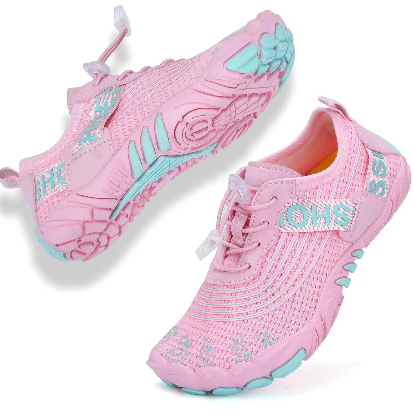 DimaiGlobal Calzado Descalzos Niñas Niños Zapatillas de Trail Running Barefoot Secado Rápido Zapatos de Agua Transpirable Antideslizante para Playa 36EU Rosa