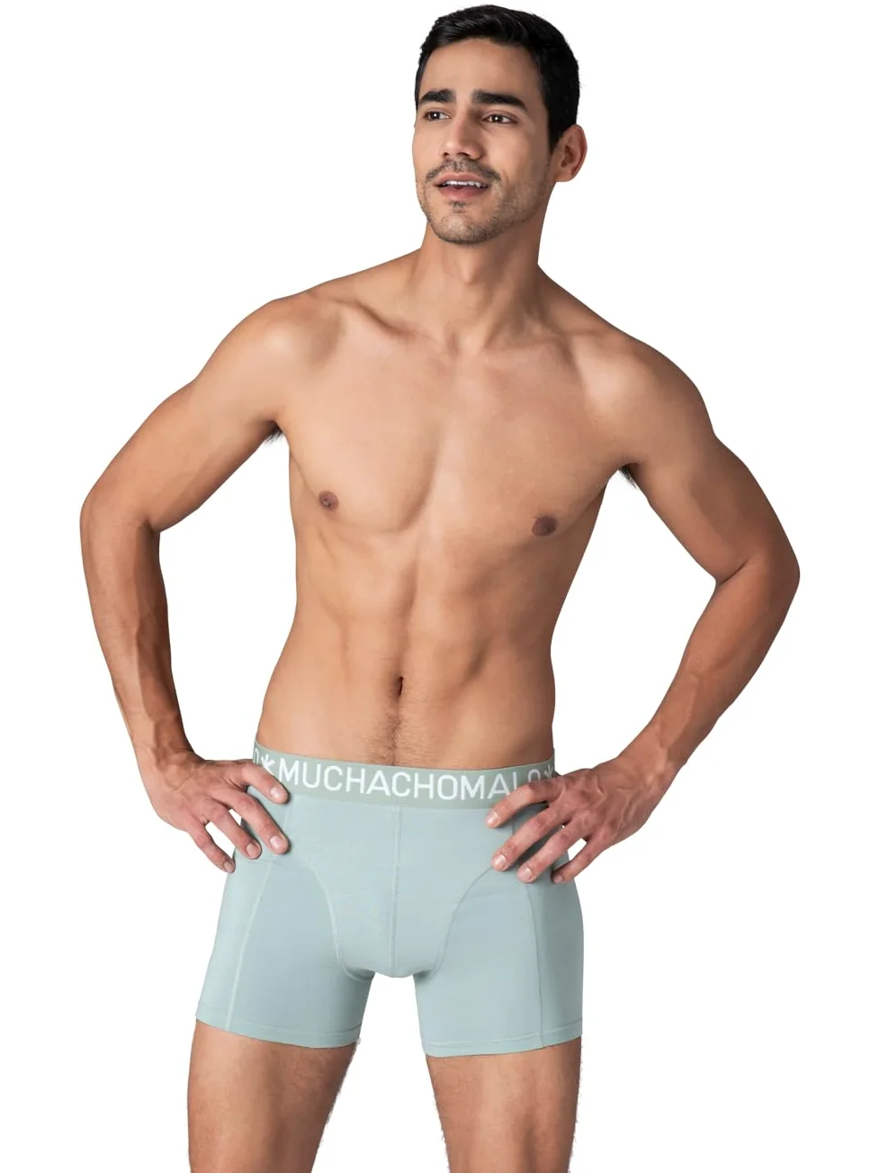 Muchachomalo Calzoncillos para Hombre, Ropa Interior Lisa de Algodón para Hombre, Pack de 7 Unidades, Bóxers Lisos de Corte Clásico con Cintura Elástica