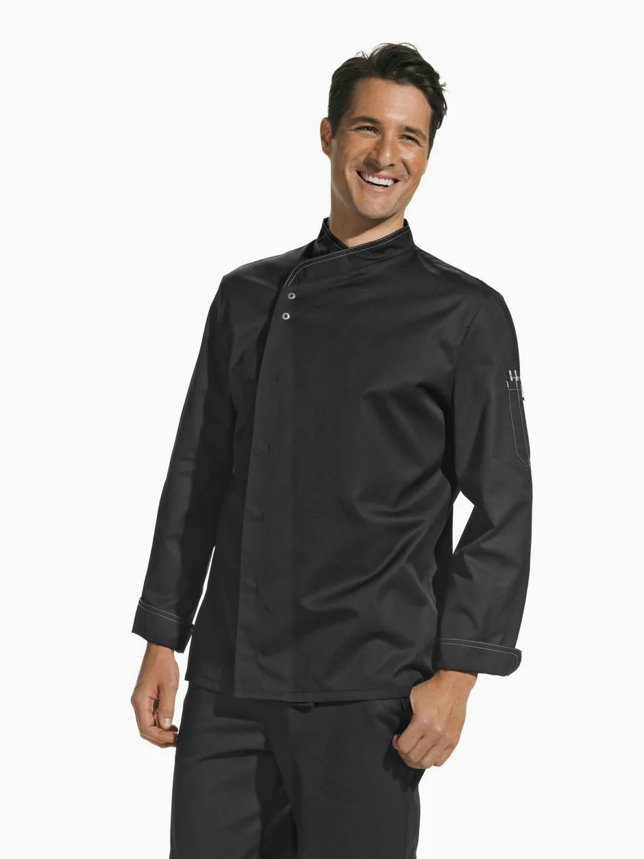 Chaqueta de cocinero. Negro 56