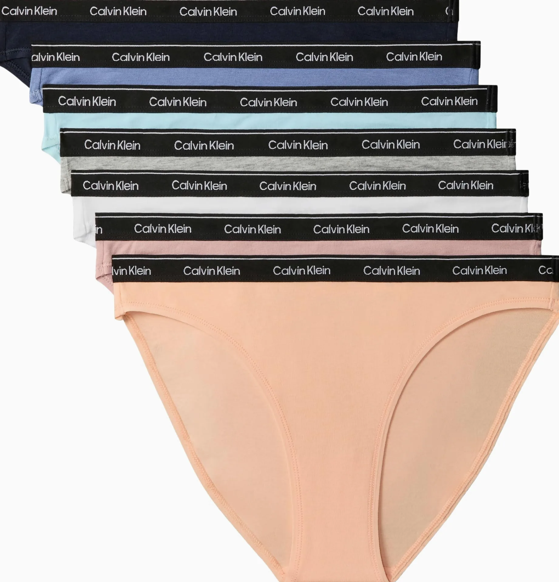 Calvin Klein Bikini 7pk Lv00qd5320 Bikini Mujer (Pack de 7)