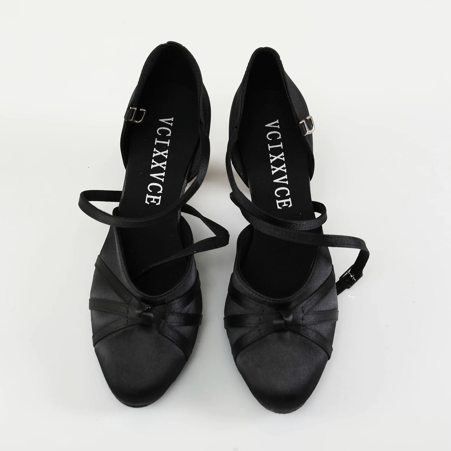 Zapatos de Baile de Salón Mujer Satén Cerrados Salsa y Bachata Tango Vals Zapatos de Danza