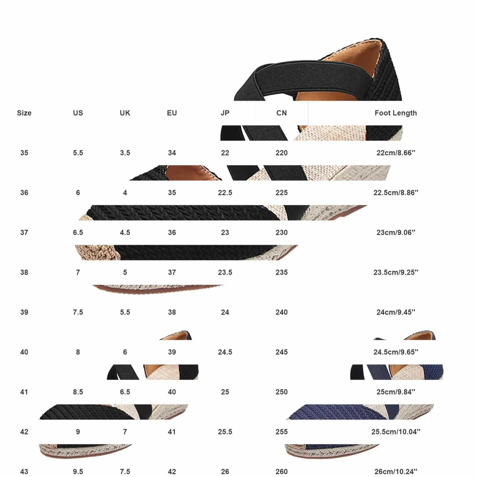 Plataforma Espadrille Sandals - Sandalias de mujer con cordones para verano, zapatos de playa con puntera cerrada, sandalias romanas, sandalias de cuña, sandalias de tiras adaptables para verano y